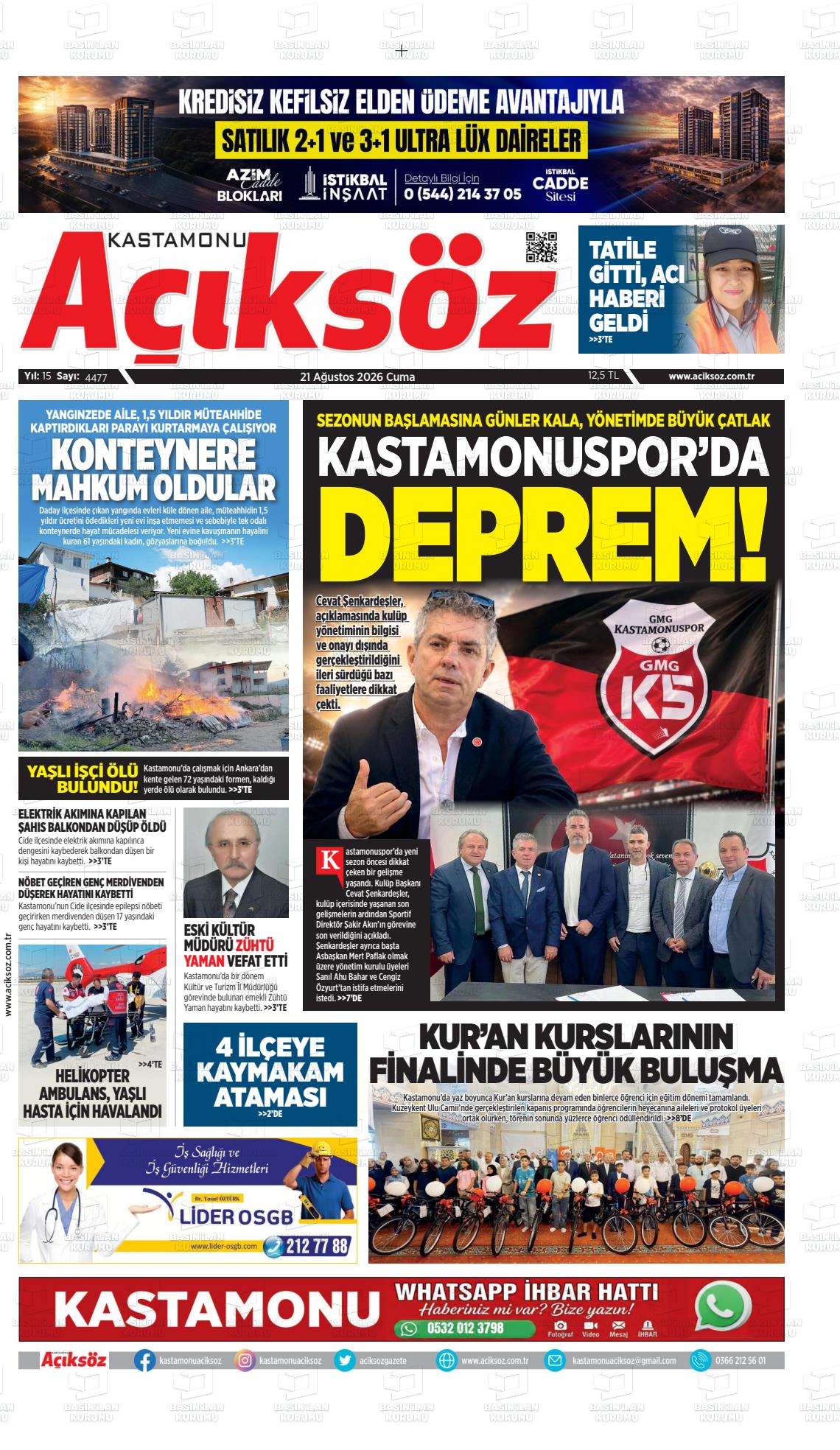 KASTAMONU AÇIKSÖZ