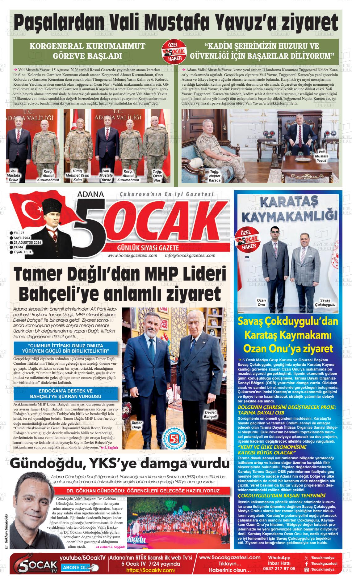 ADANA 5 OCAK