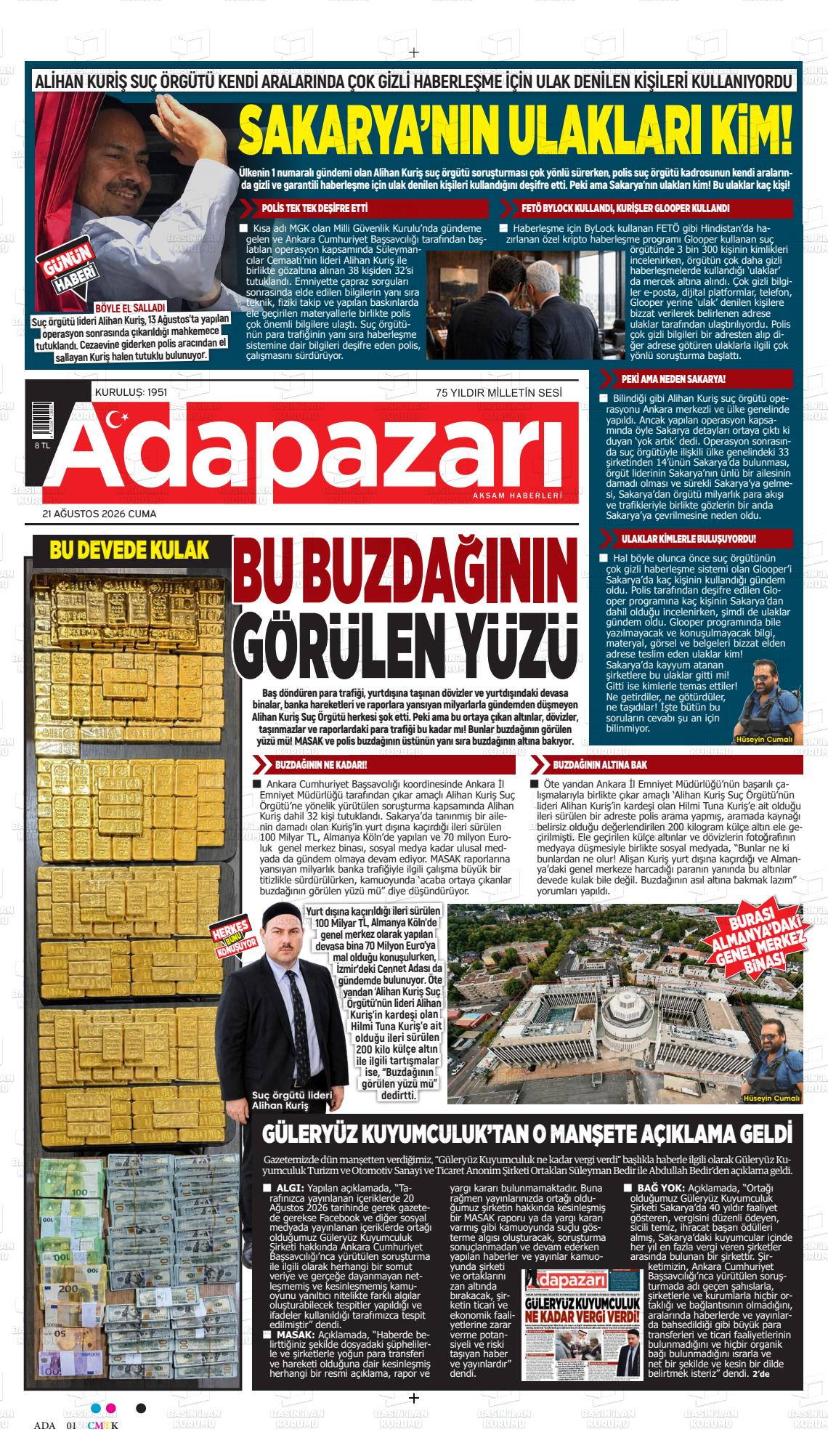 ADAPAZARI AKŞAM HABERLERİ