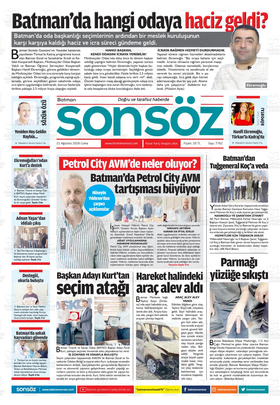 BATMAN SONSÖZ