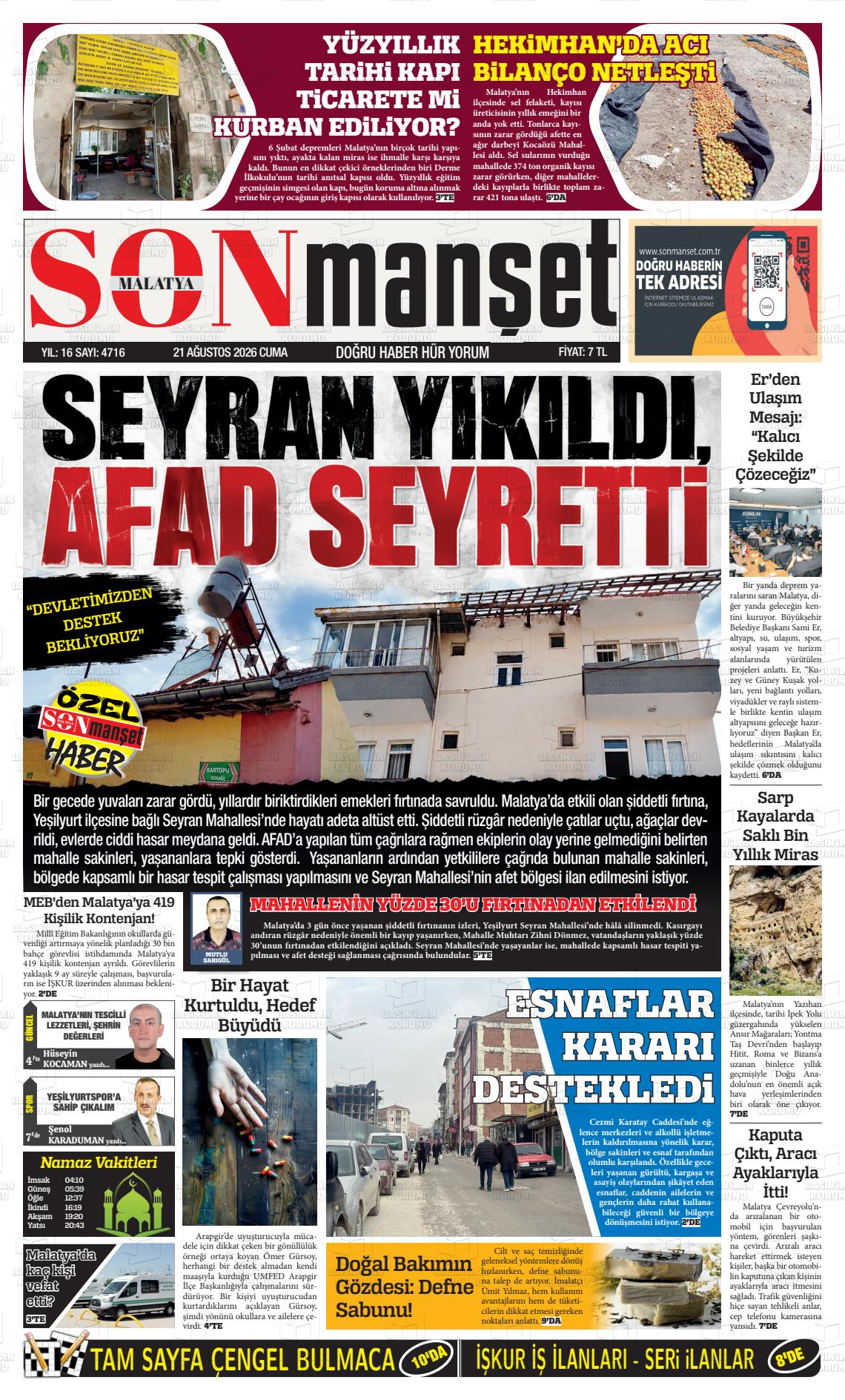 MALATYA SONMANŞET