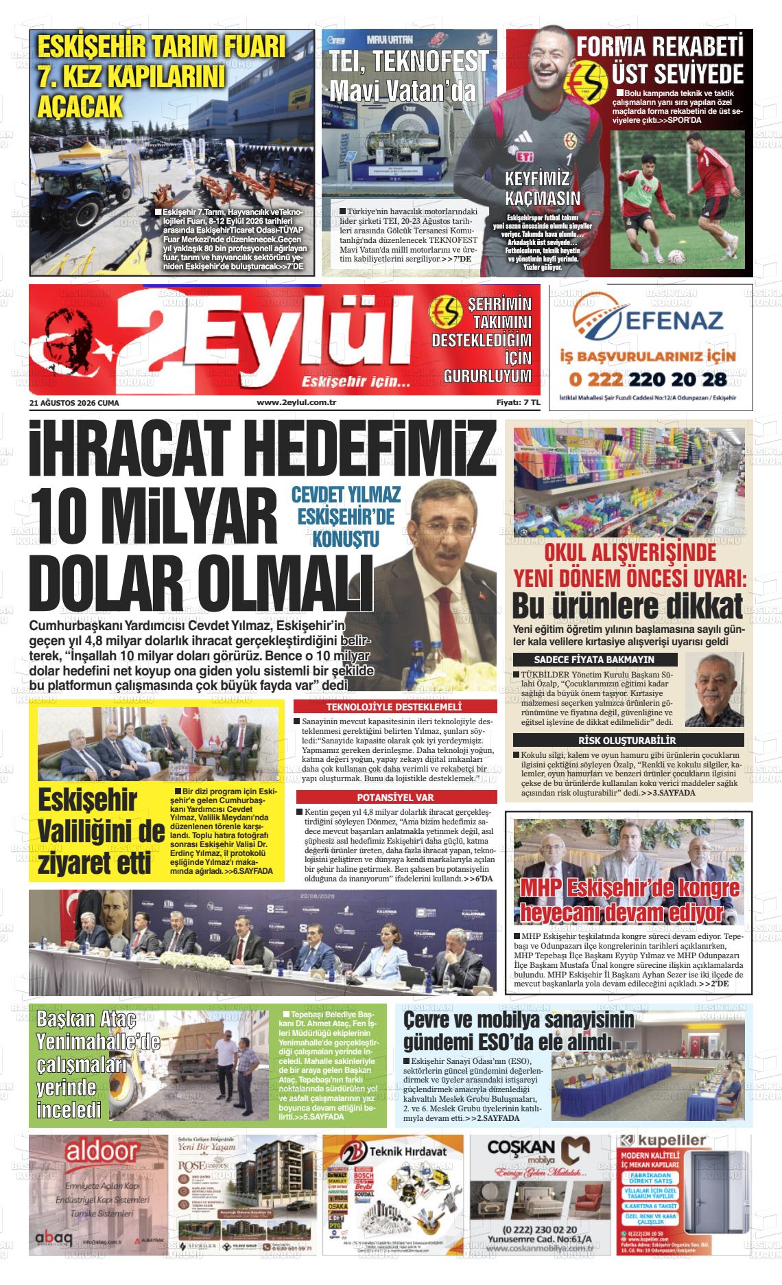 ESKİŞEHİR 2 EYLÜL