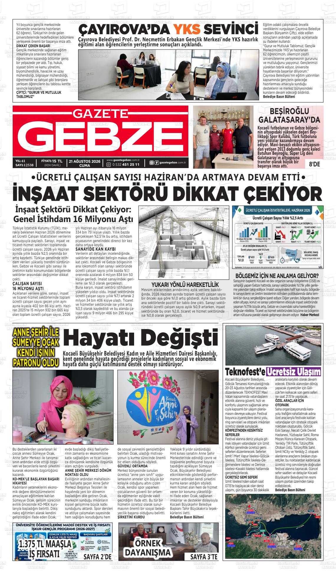 GAZETE GEBZE