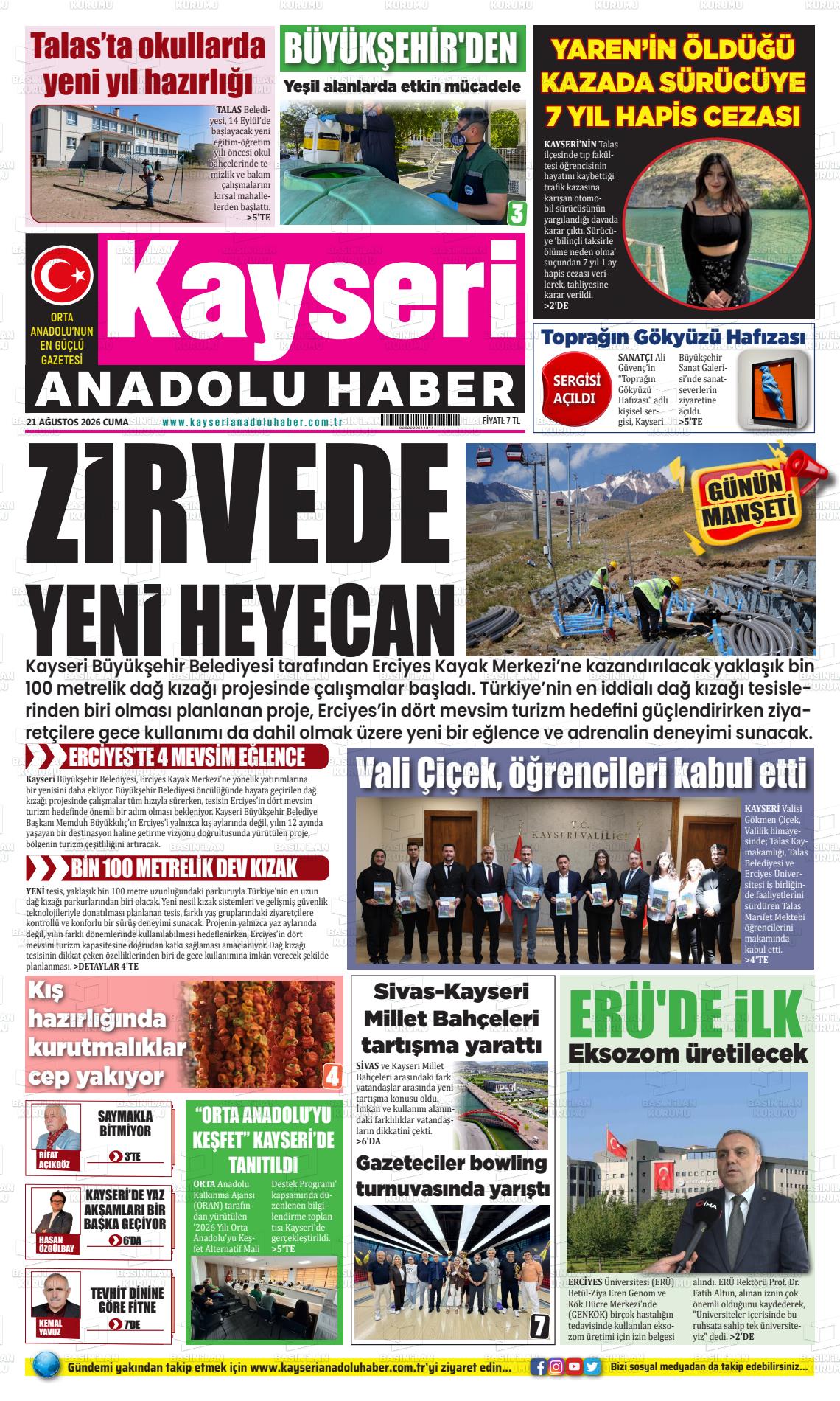 KAYSERİ ANADOLU HABER