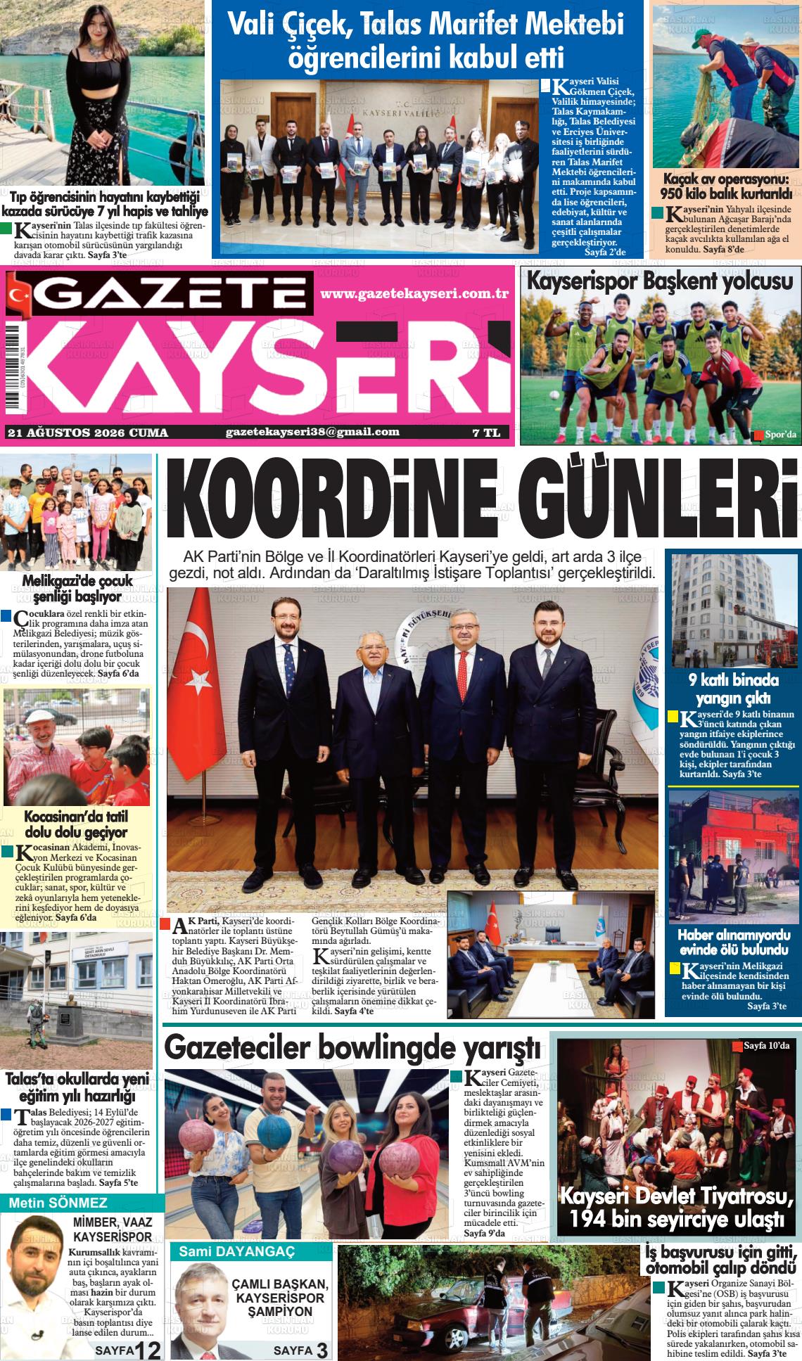 GAZETE KAYSERİ