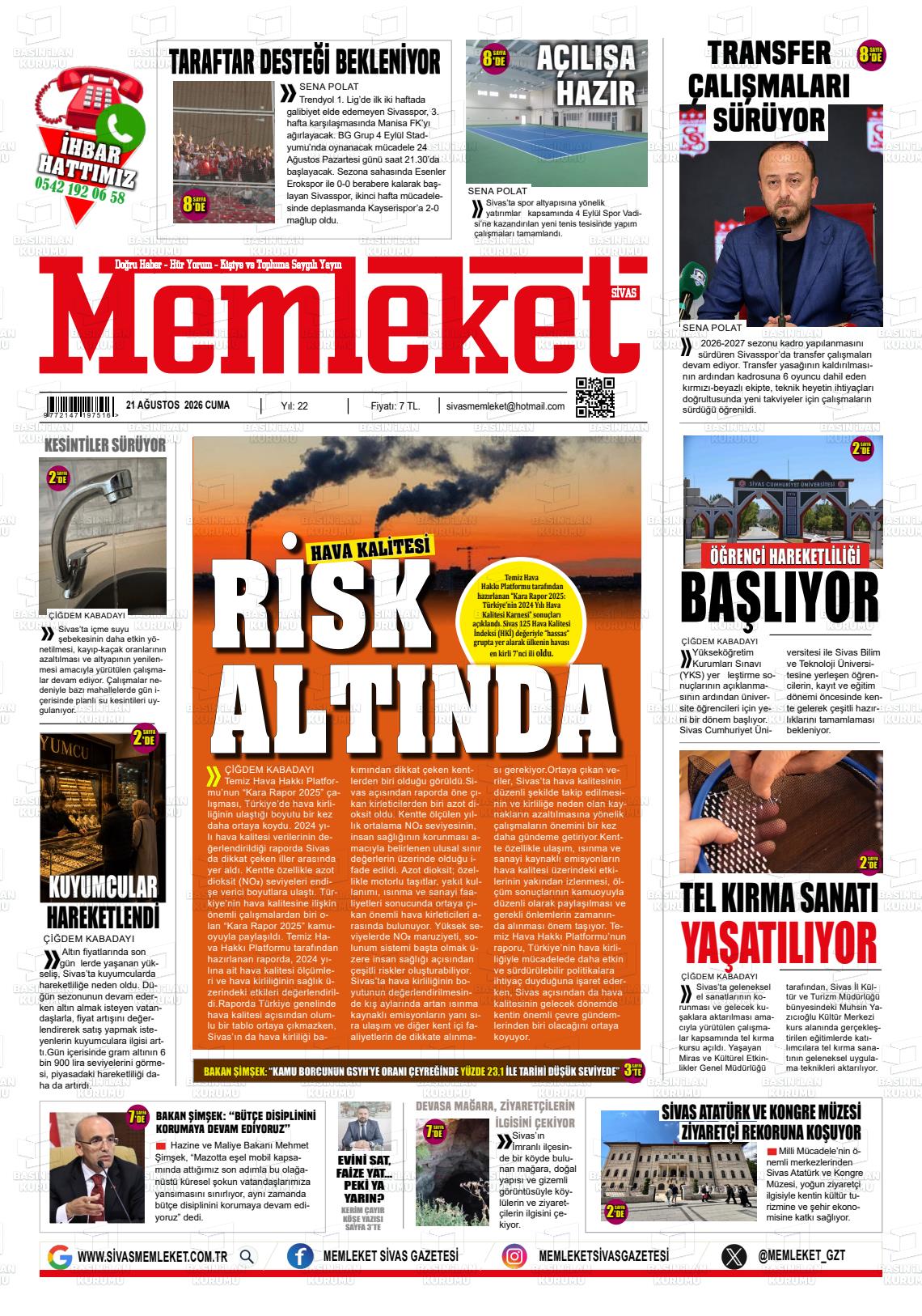 MEMLEKET SİVAS