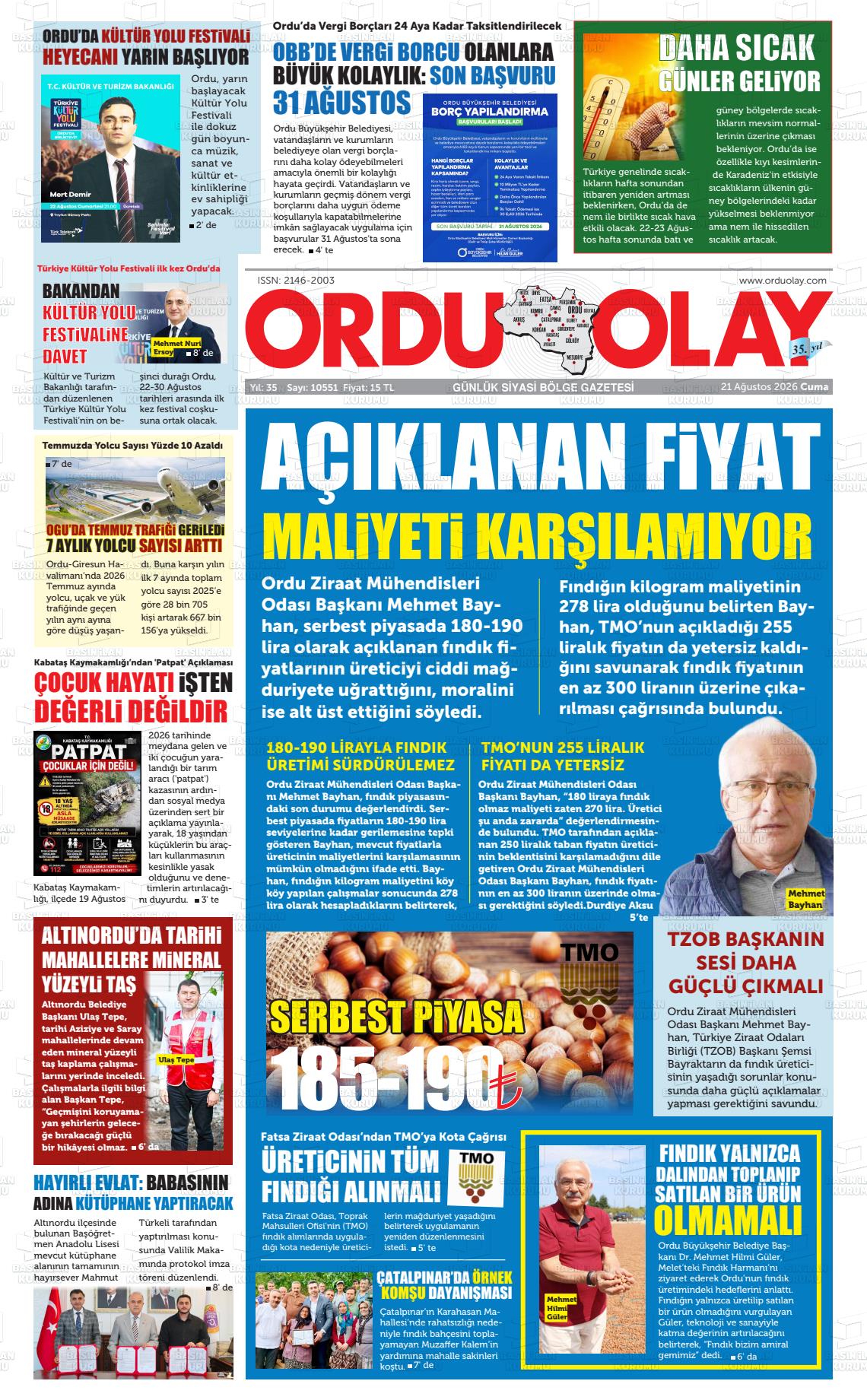 ORDU OLAY