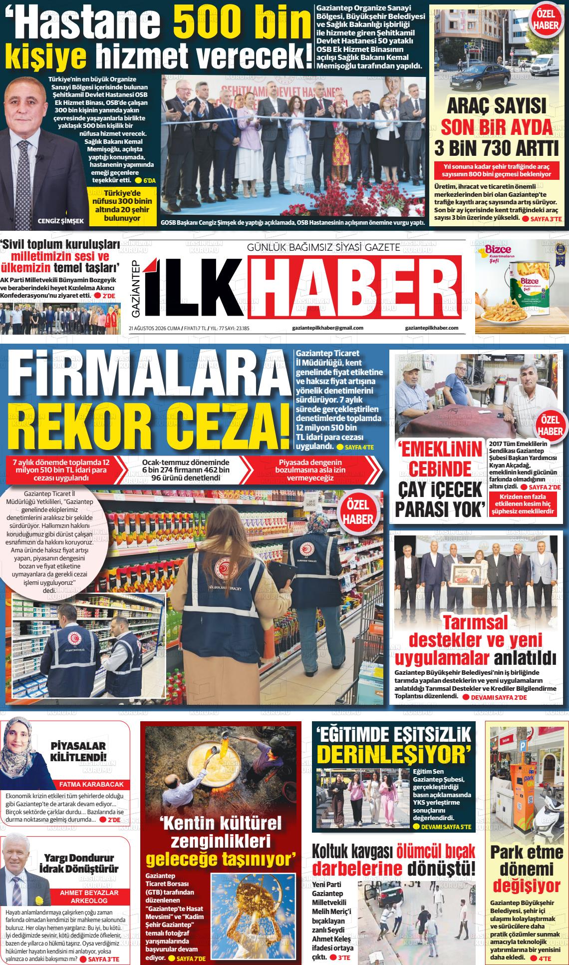 GAZİANTEP İLK HABER