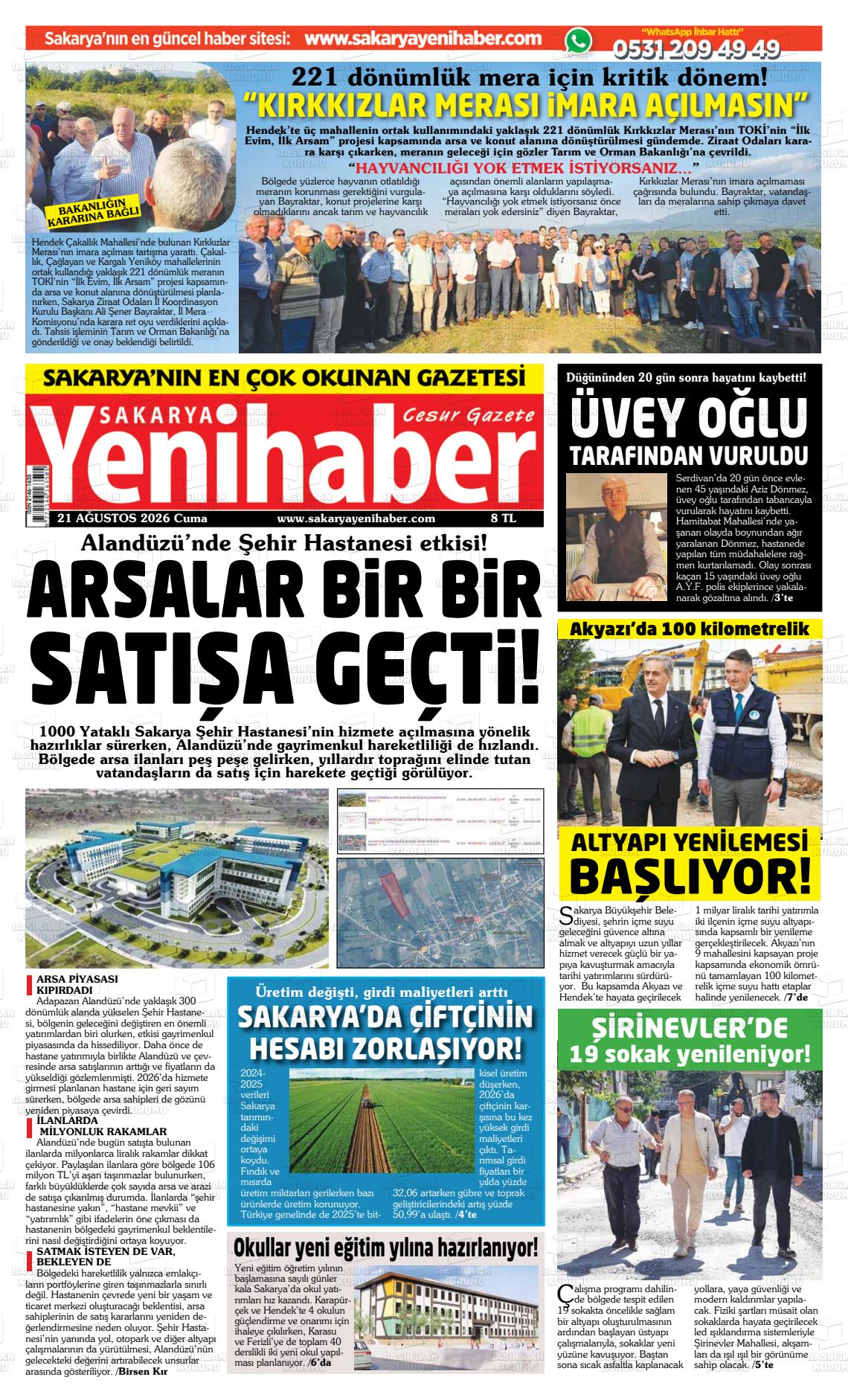 SAKARYA YENİHABER