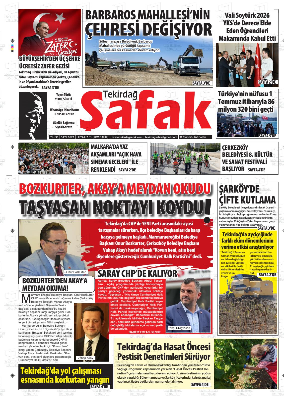 TEKİRDAĞ ŞAFAK