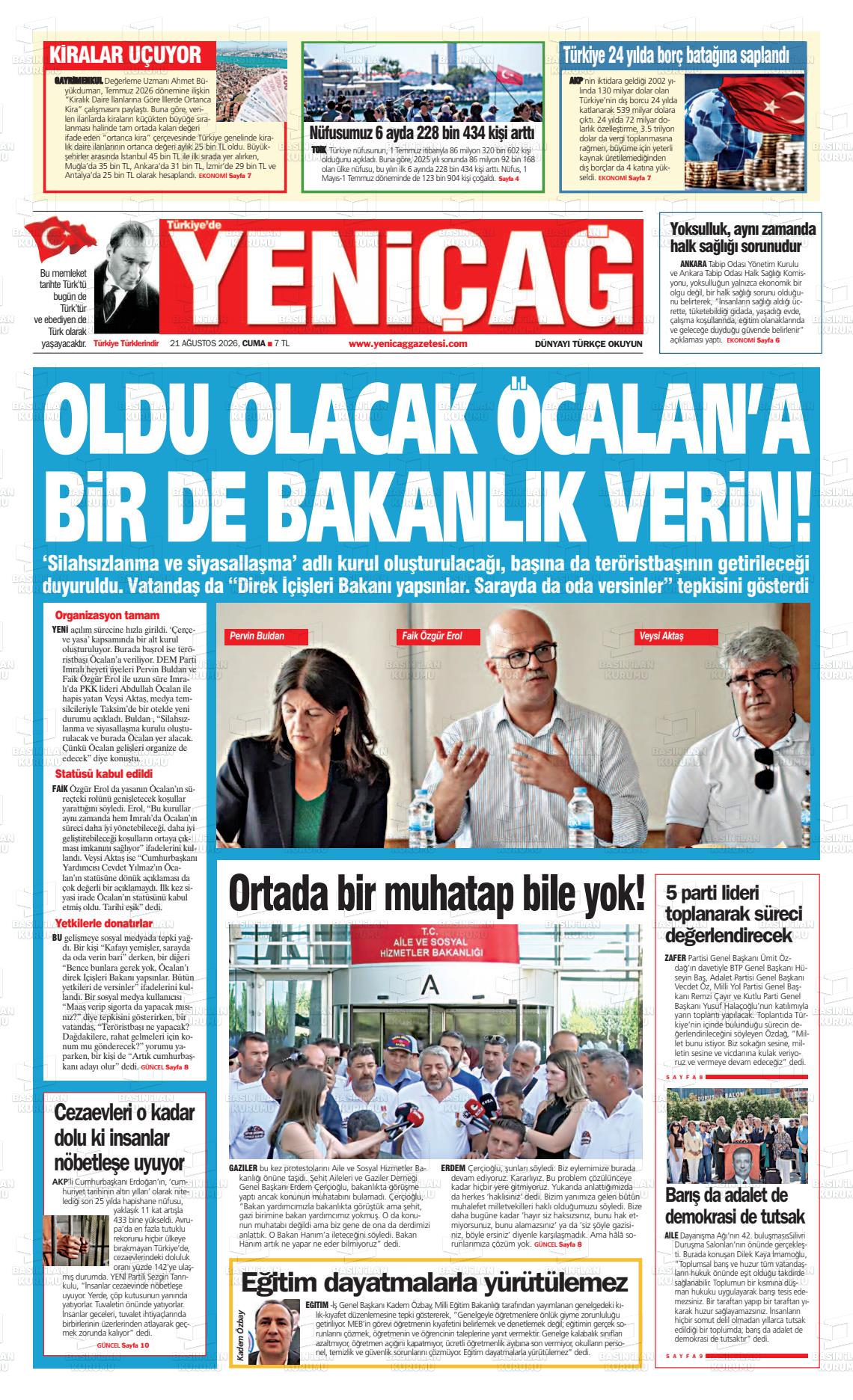 TÜRKİYE'DE YENİÇAĞ