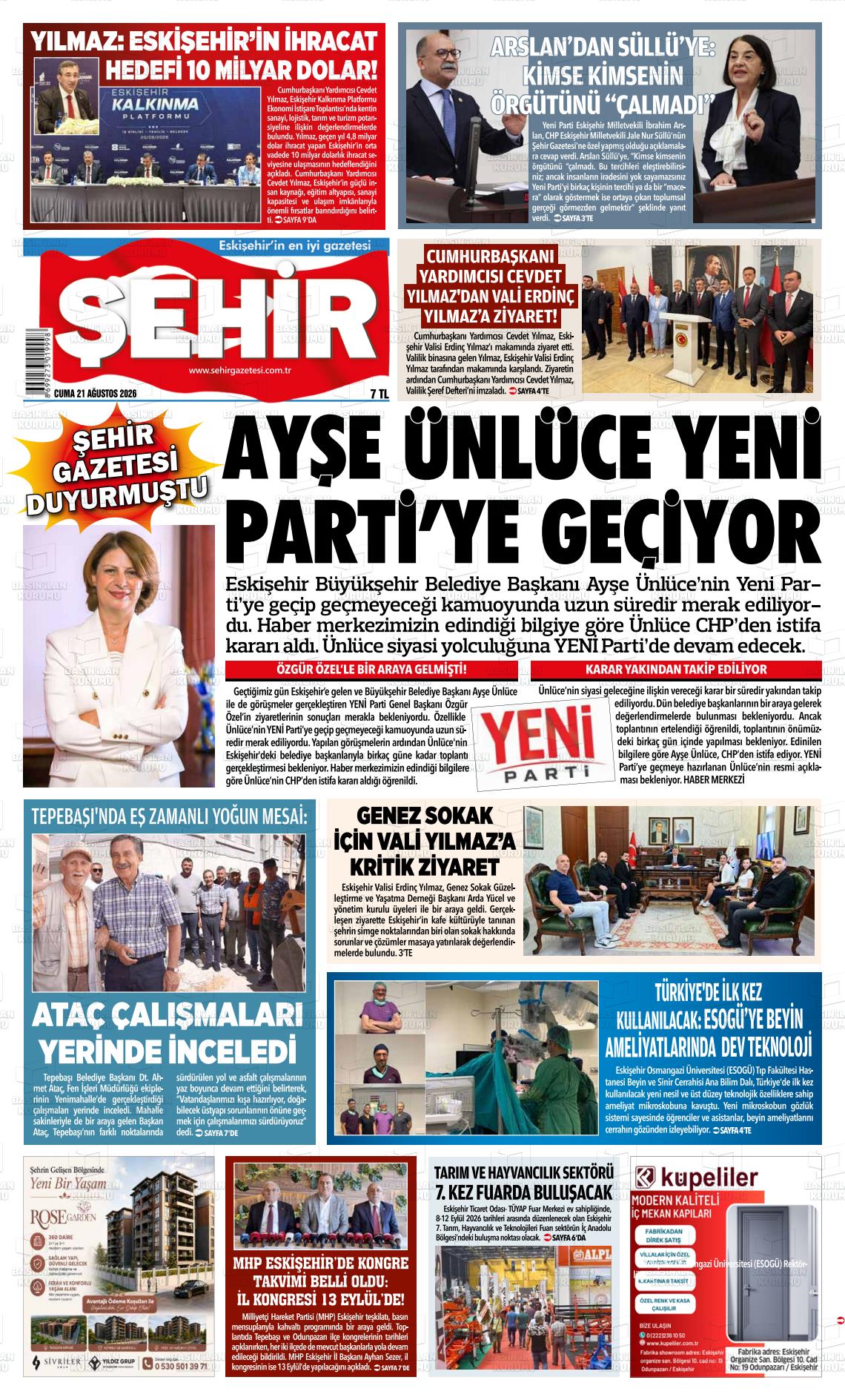 ŞEHİR GAZETESİ