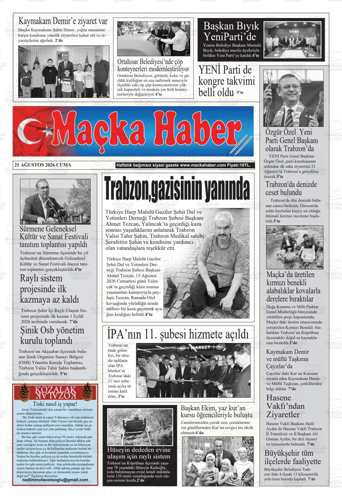 MAÇKA HABER