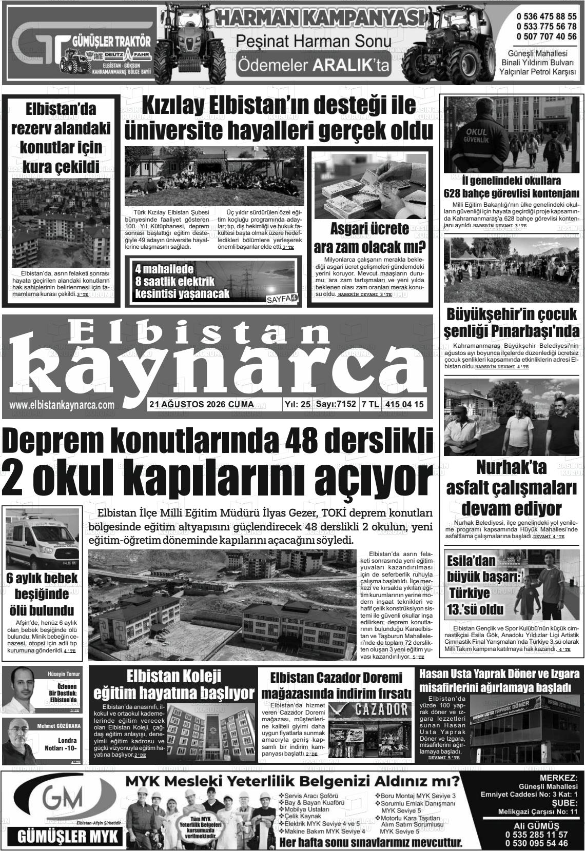 ELBİSTAN KAYNARCA