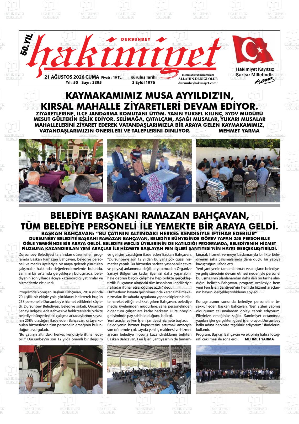 DURSUNBEY HAKİMİYET