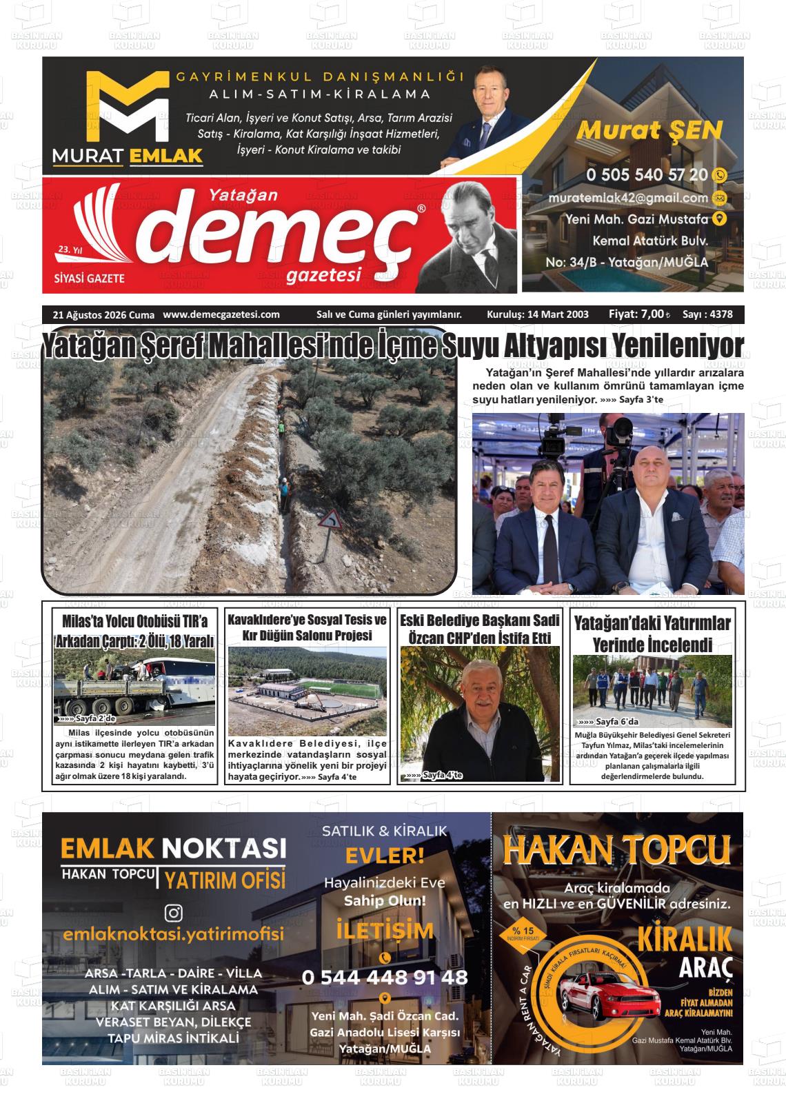 YATAĞAN DEMEÇ