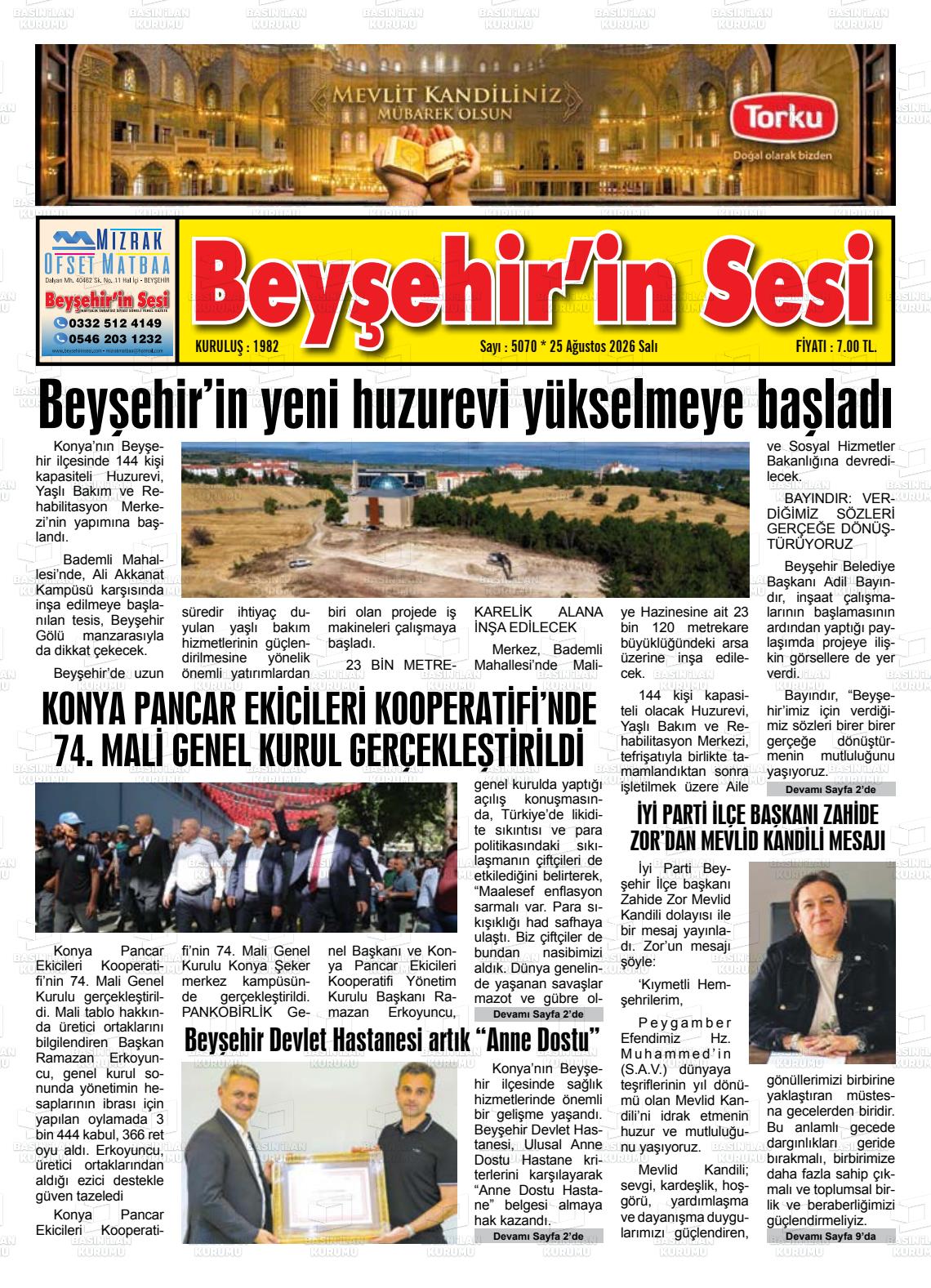 BEYŞEHİR'İN SESİ