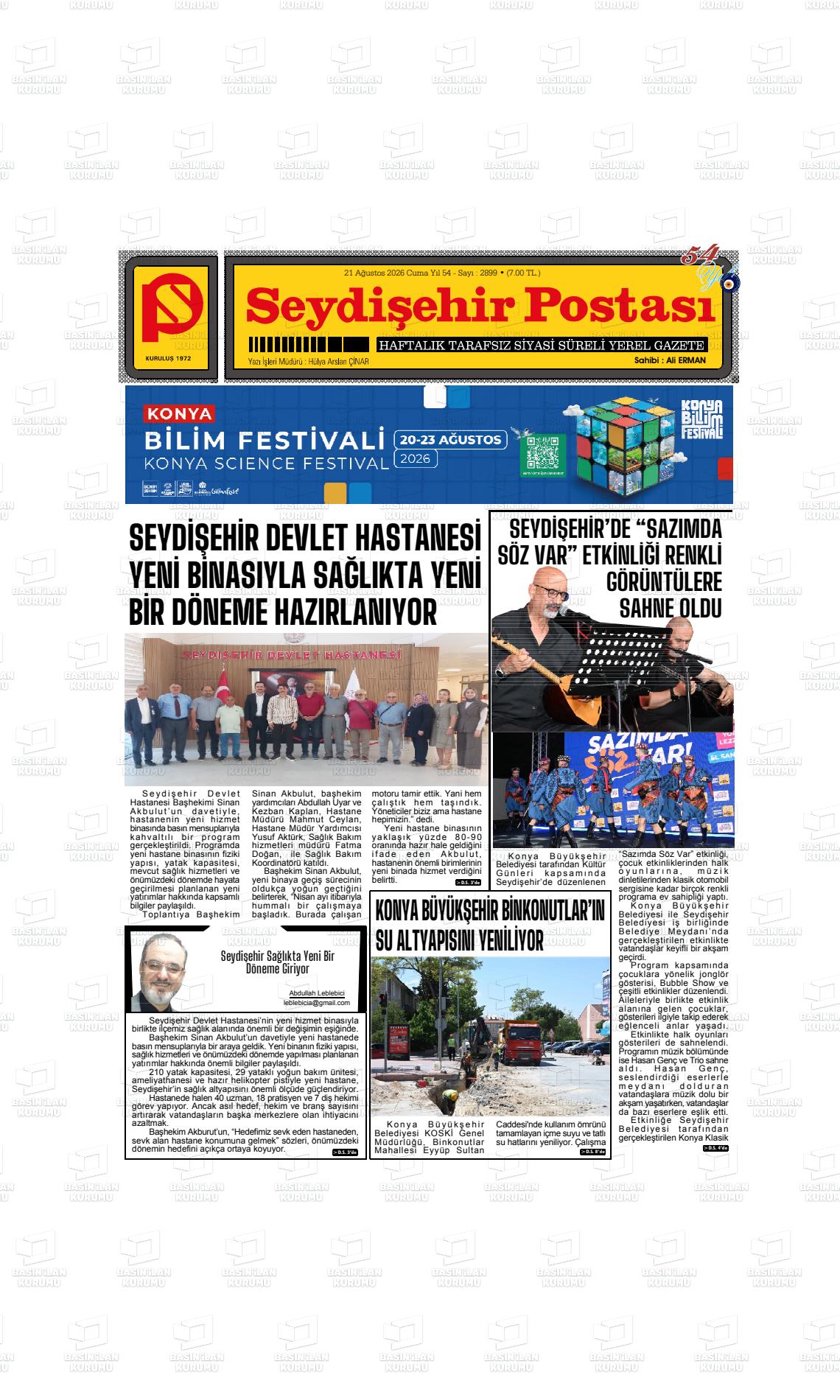 SEYDİŞEHİR POSTASI
