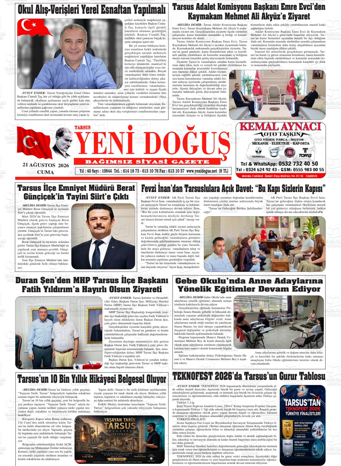 TARSUS YENİ DOĞUŞ