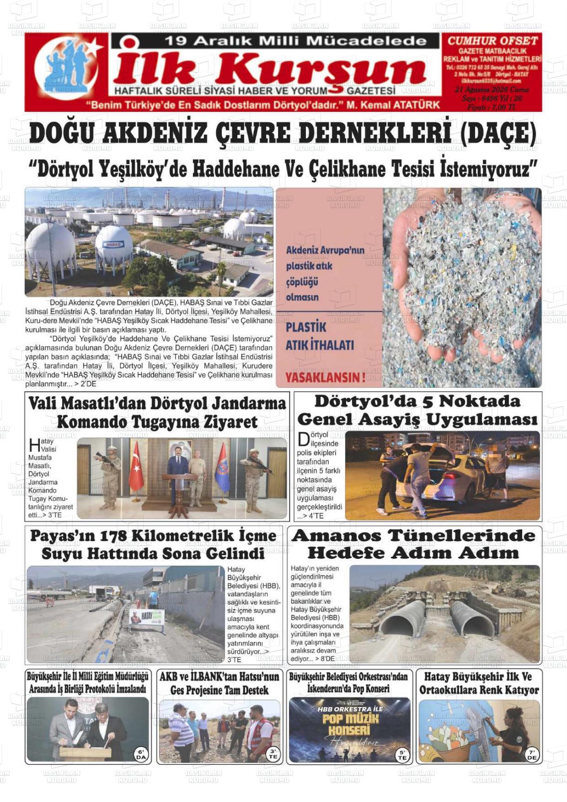 İLK KURŞUN