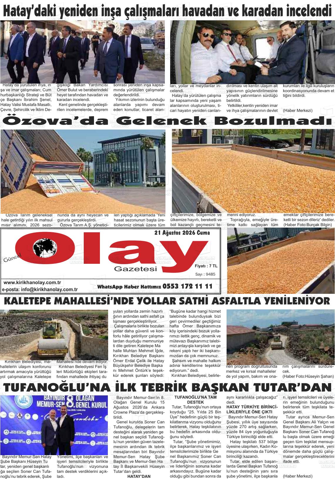 GÜNCEL OLAY