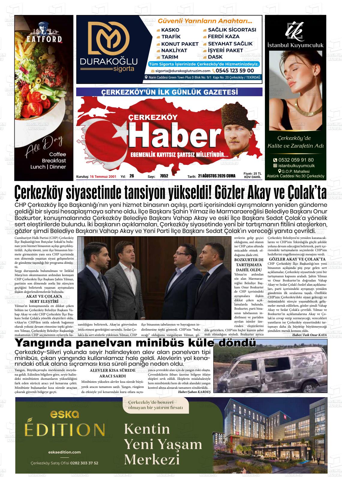 ÇERKEZKÖY HABER