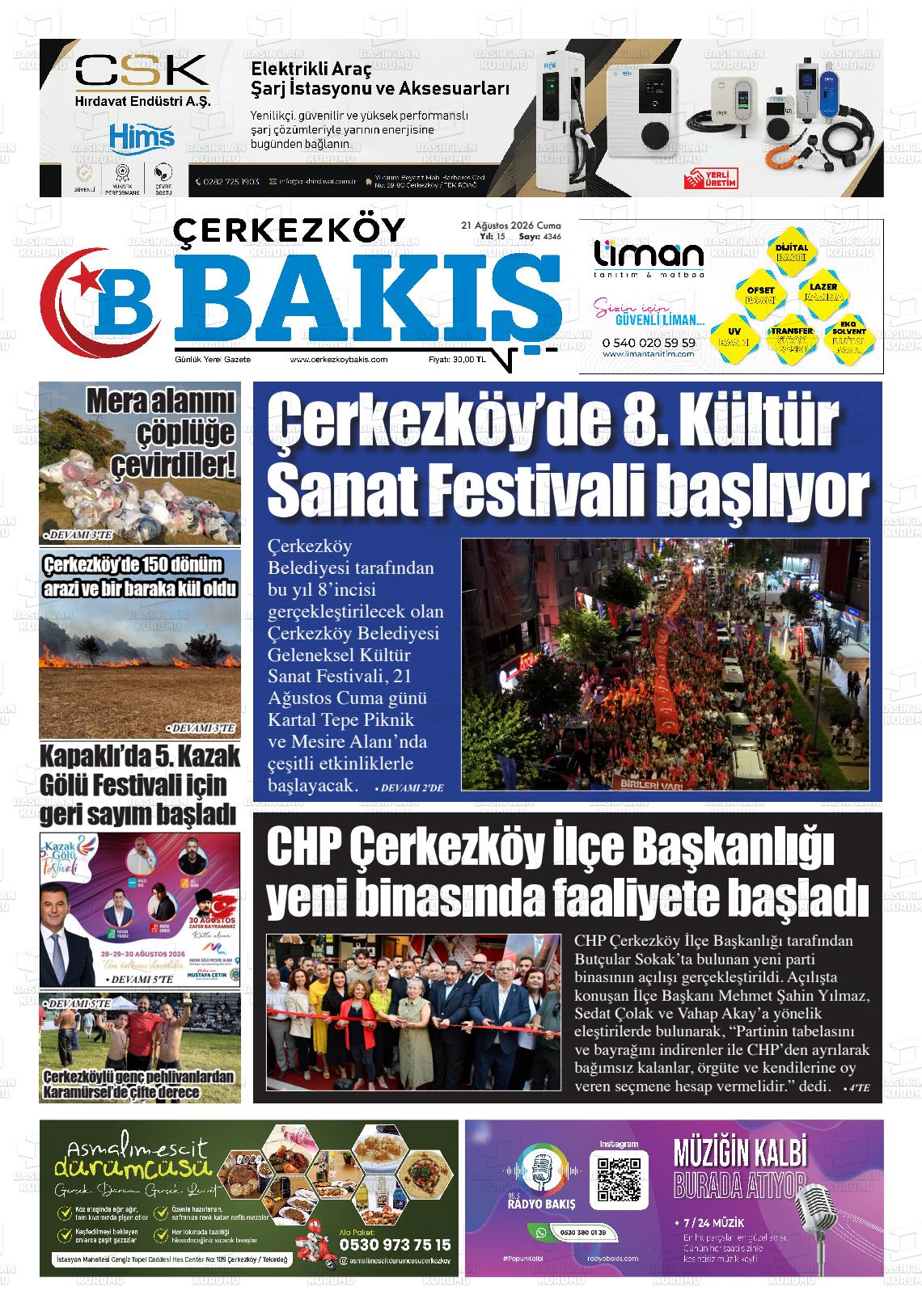 ÇERKEZKÖY BAKIŞ