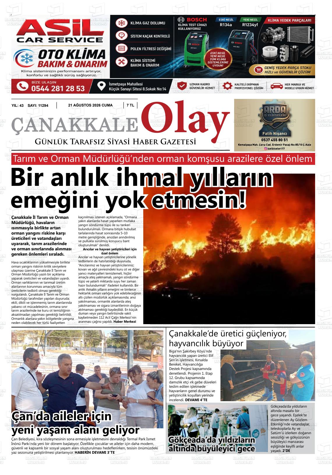 ÇANAKKALE OLAY