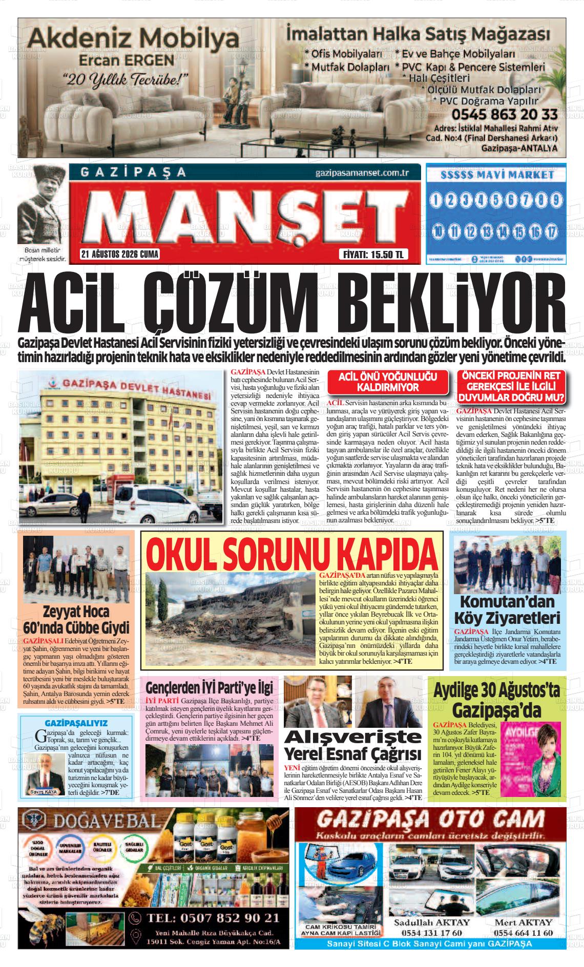 GAZİPAŞA MANŞET