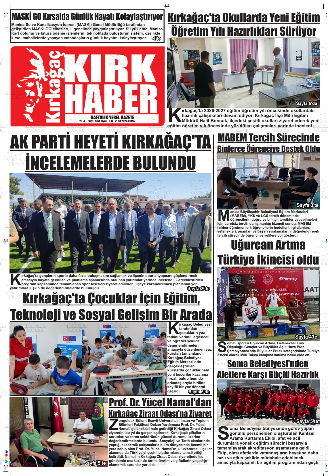 KIRKAĞAÇ KIRKHABER