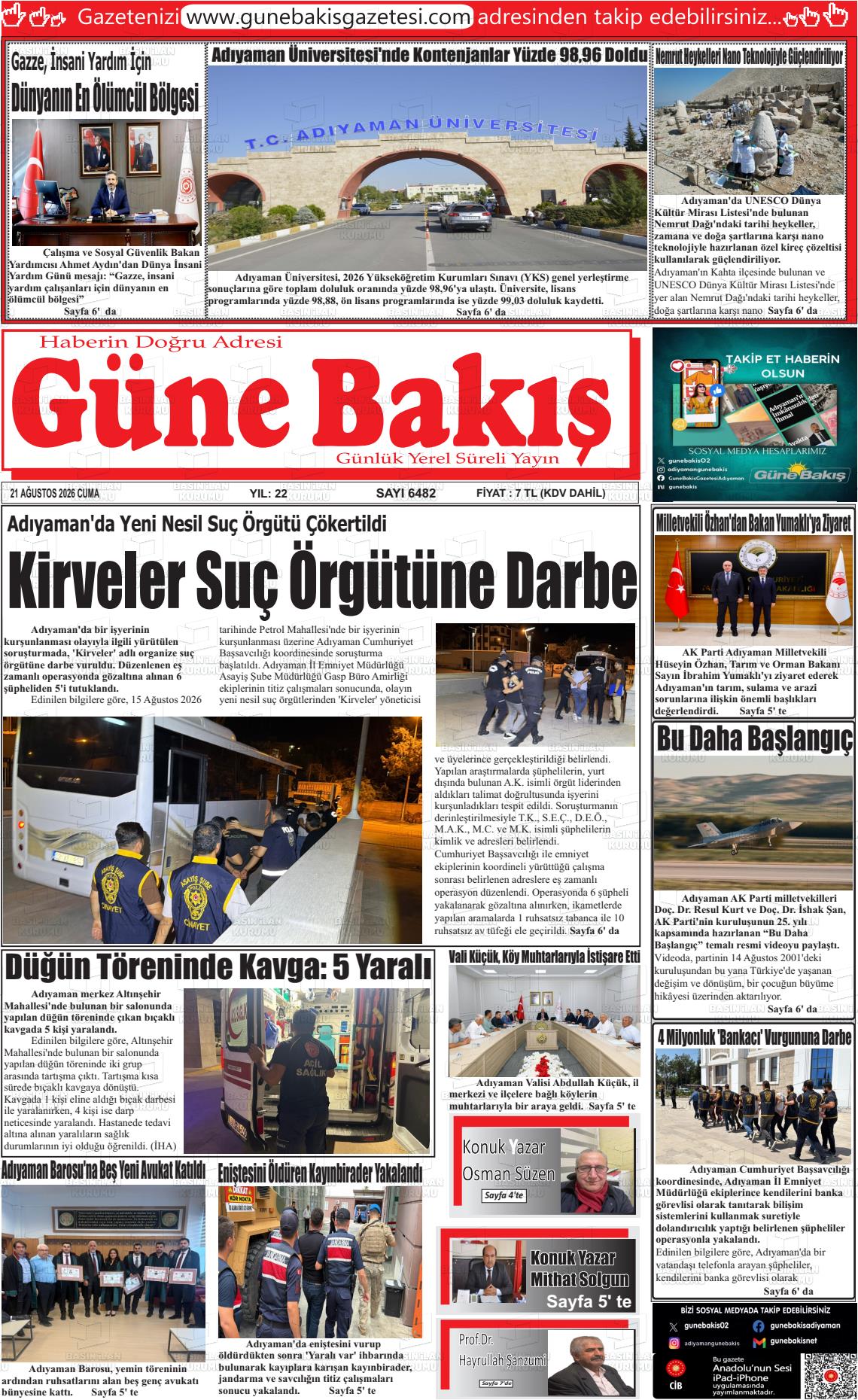 GÜNE BAKIŞ