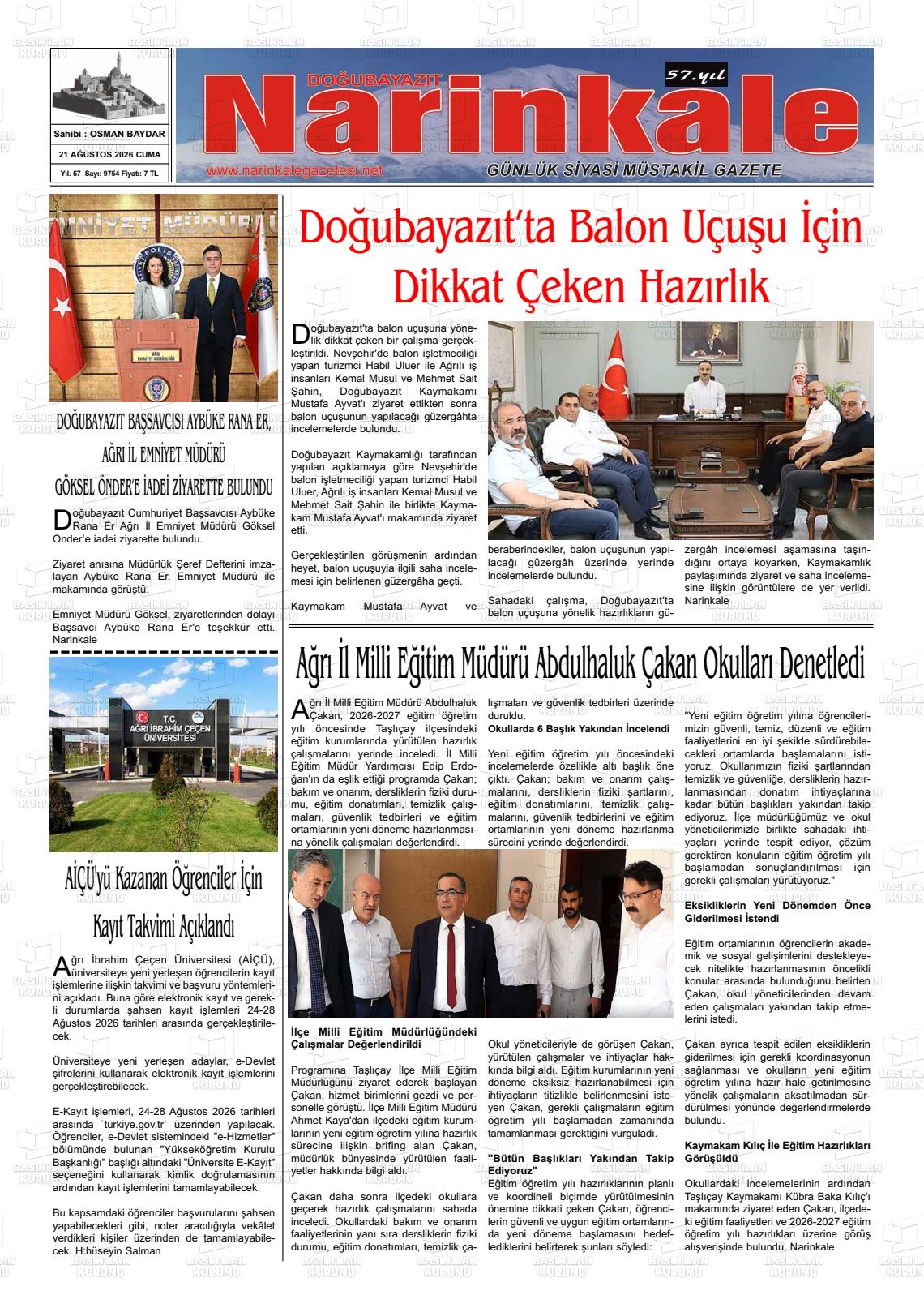 DOĞUBAYAZIT NARİNKALE