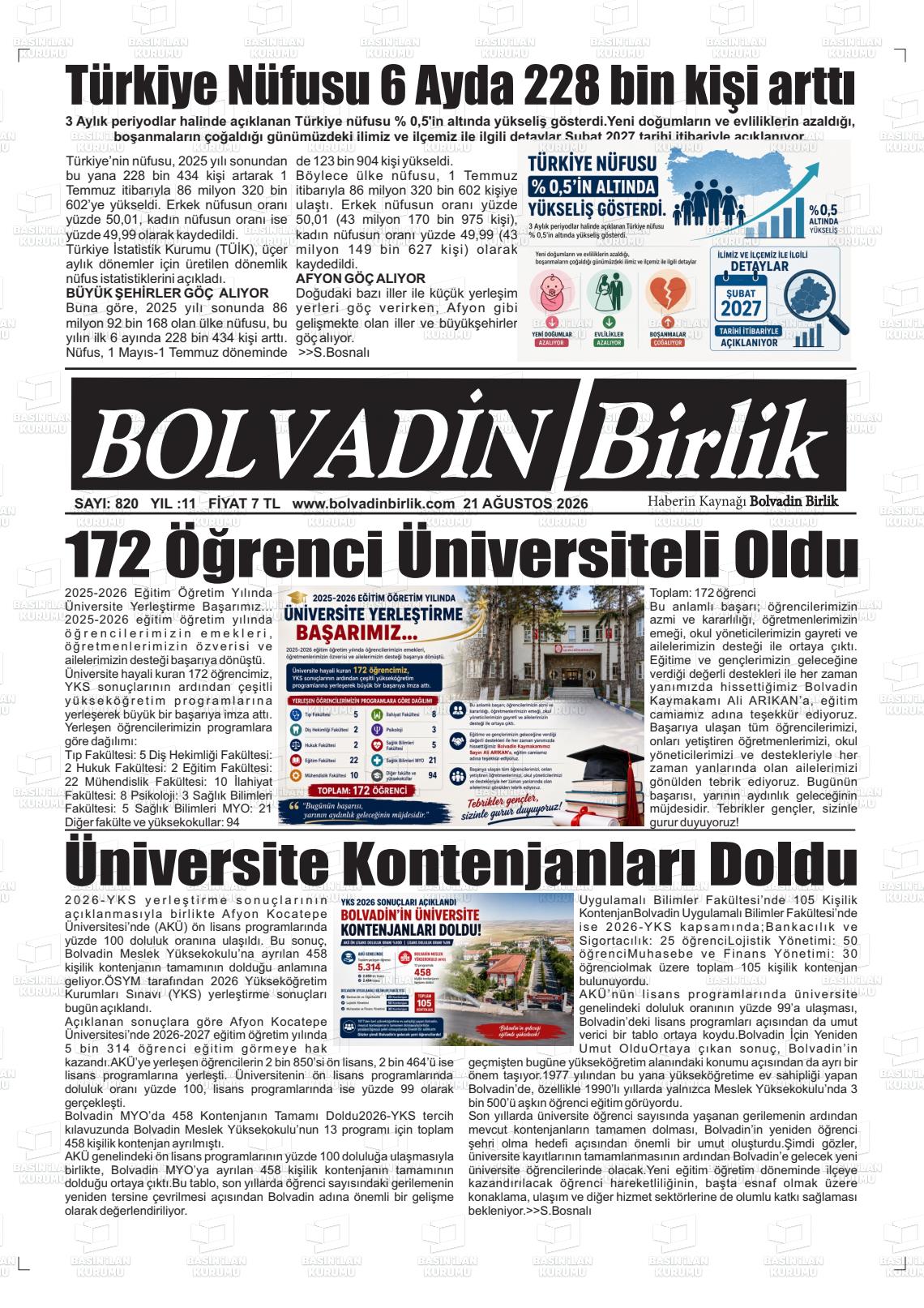 BOLVADİN BİRLİK