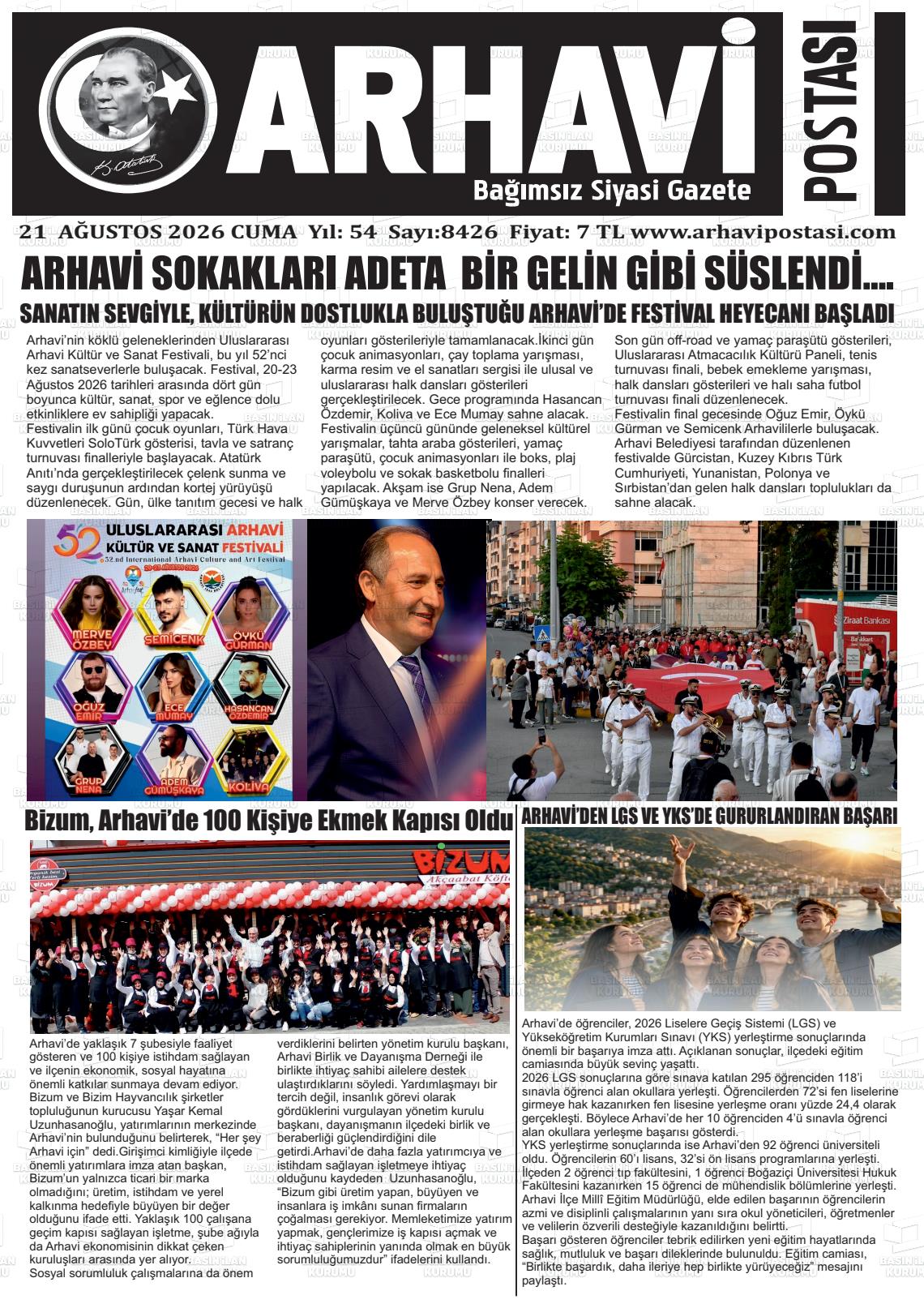 ARHAVİ POSTASI