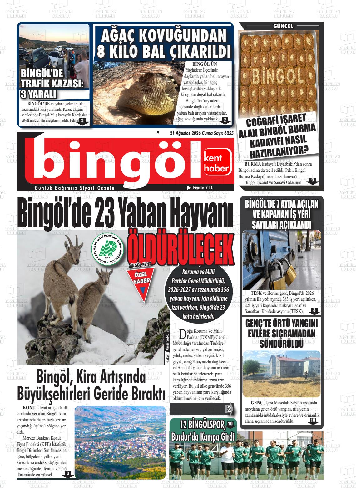 BİNGÖL KENTHABER