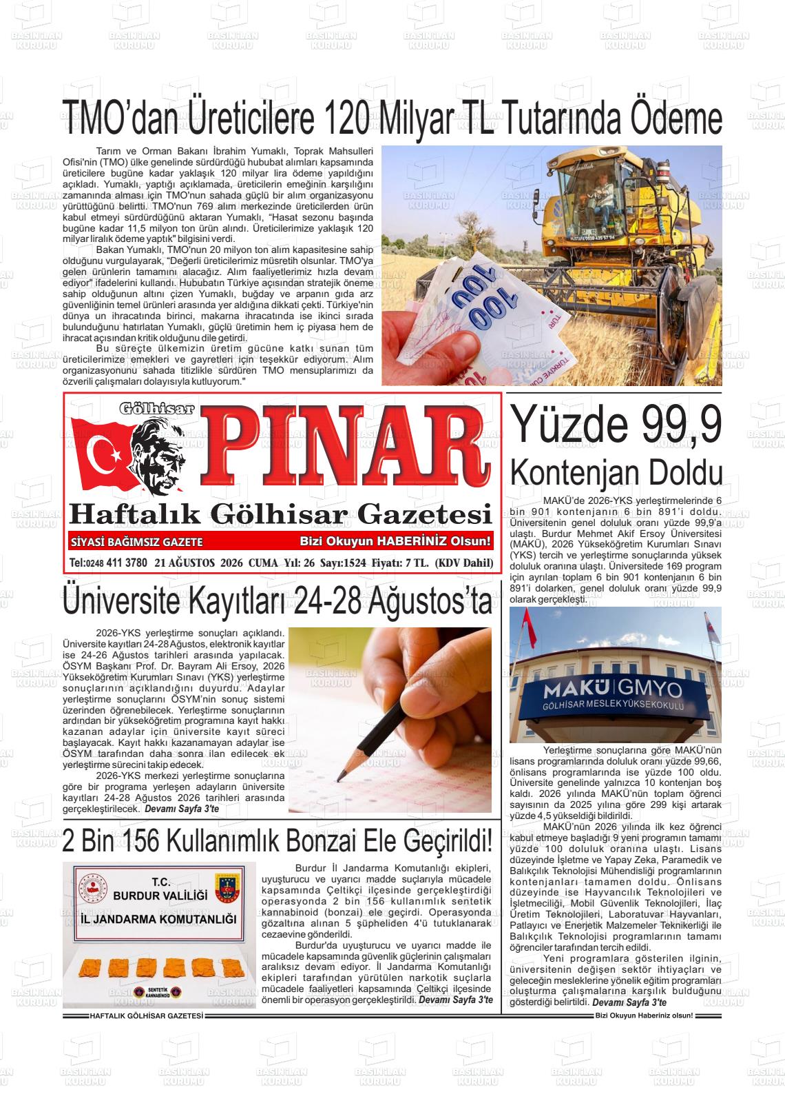 GÖLHİSAR PINAR