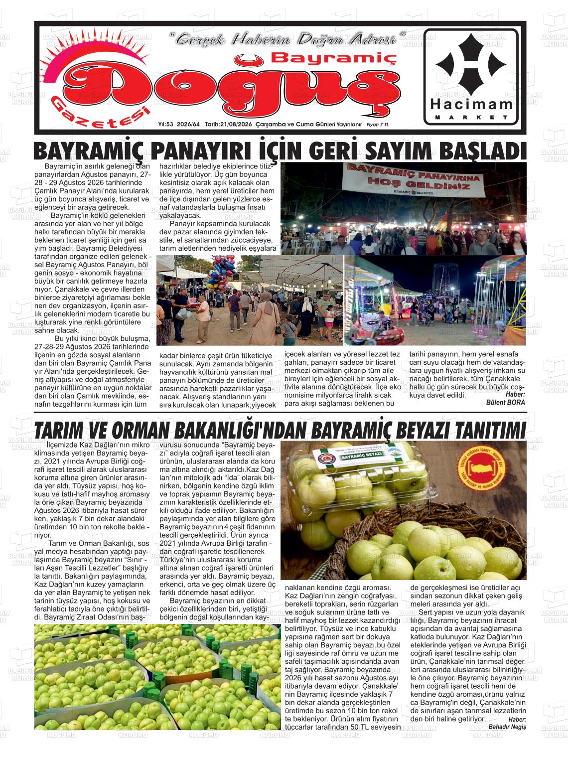 BAYRAMİÇ DOĞUŞ