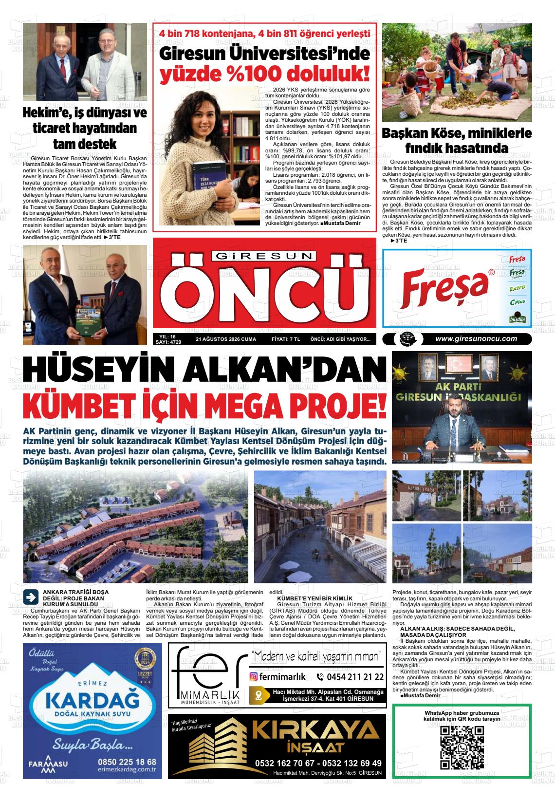 GİRESUN ÖNCÜ