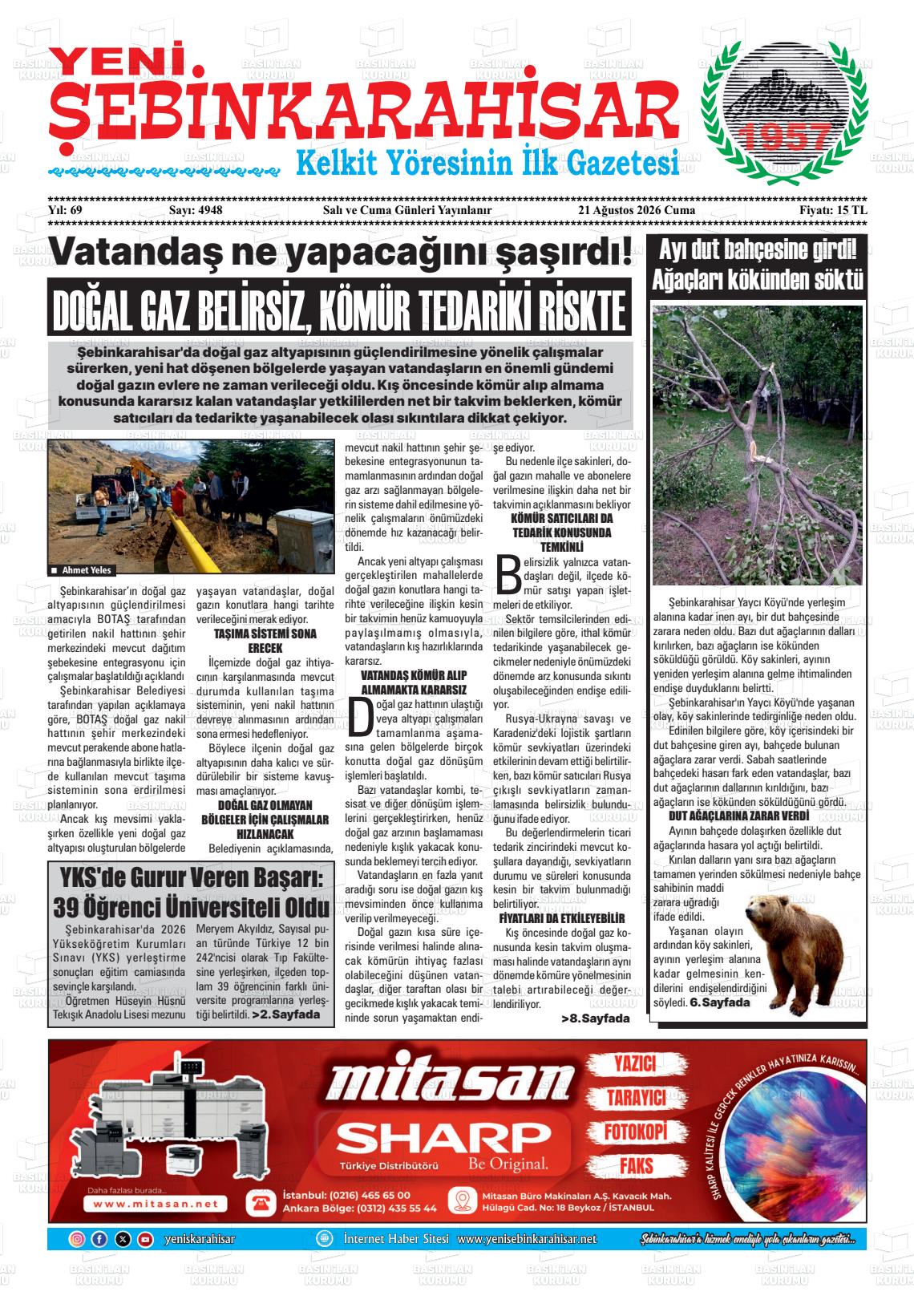YENİ ŞEBİNKARAHİSAR