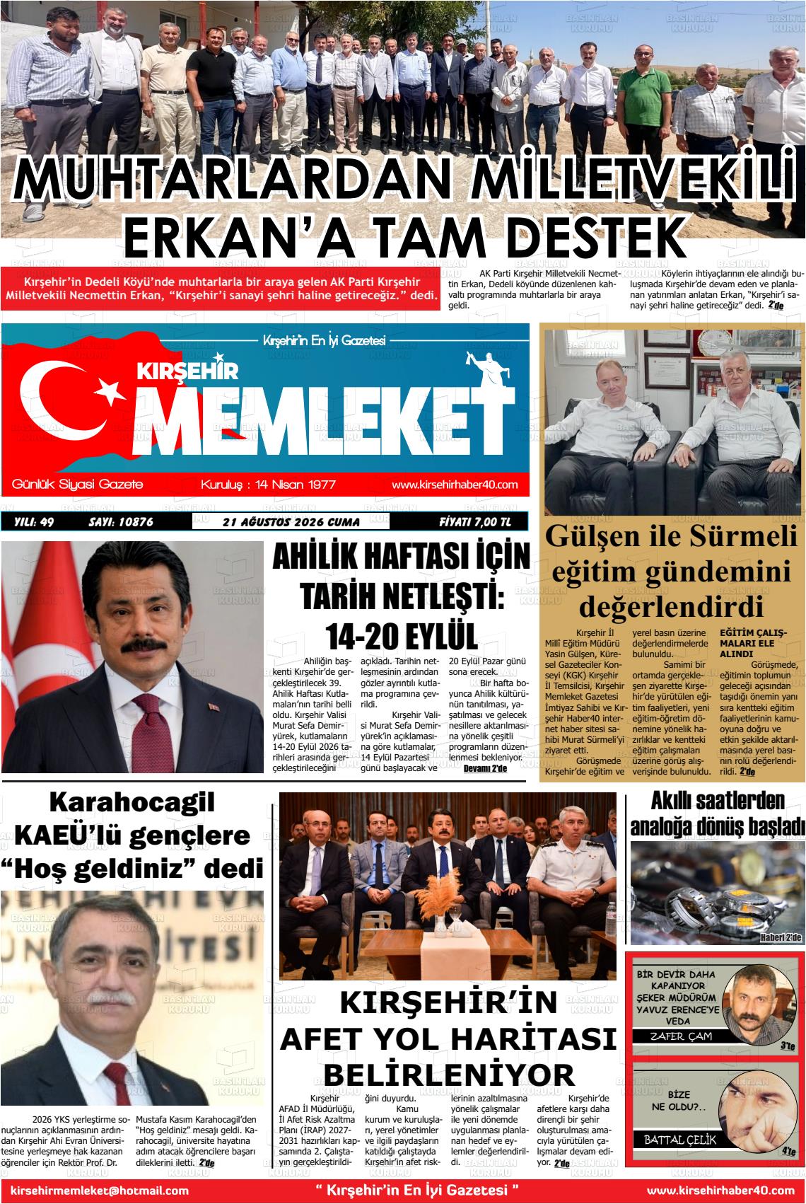 KIRŞEHİR MEMLEKET