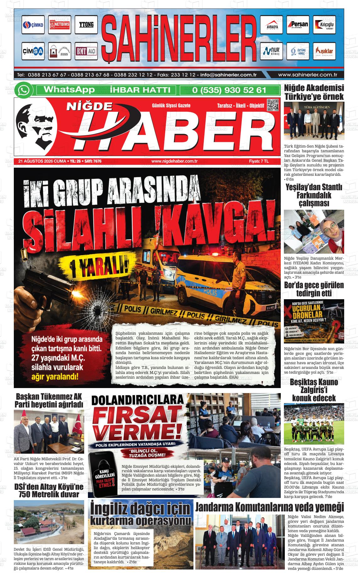 NİĞDE HABER
