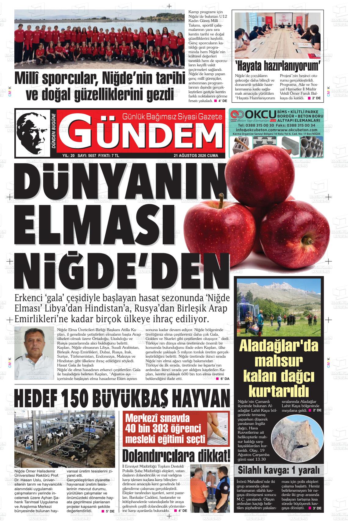 DÜNDEN BUGÜNE GÜNDEM