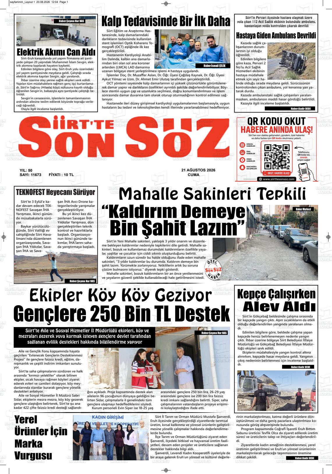 SİİRT’TE SON SÖZ