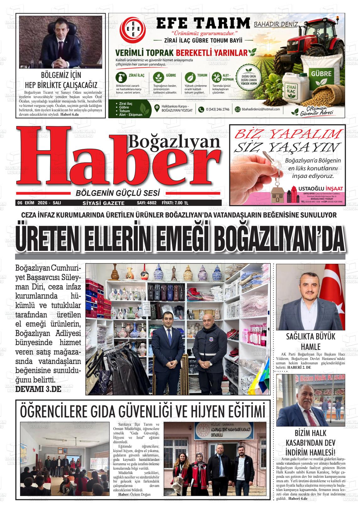 BOĞAZLIYAN HABER