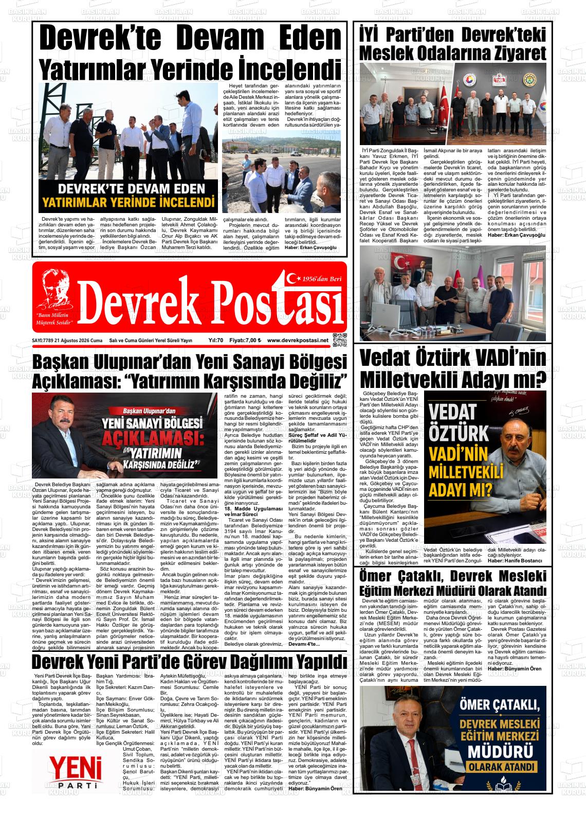 DEVREK POSTASI