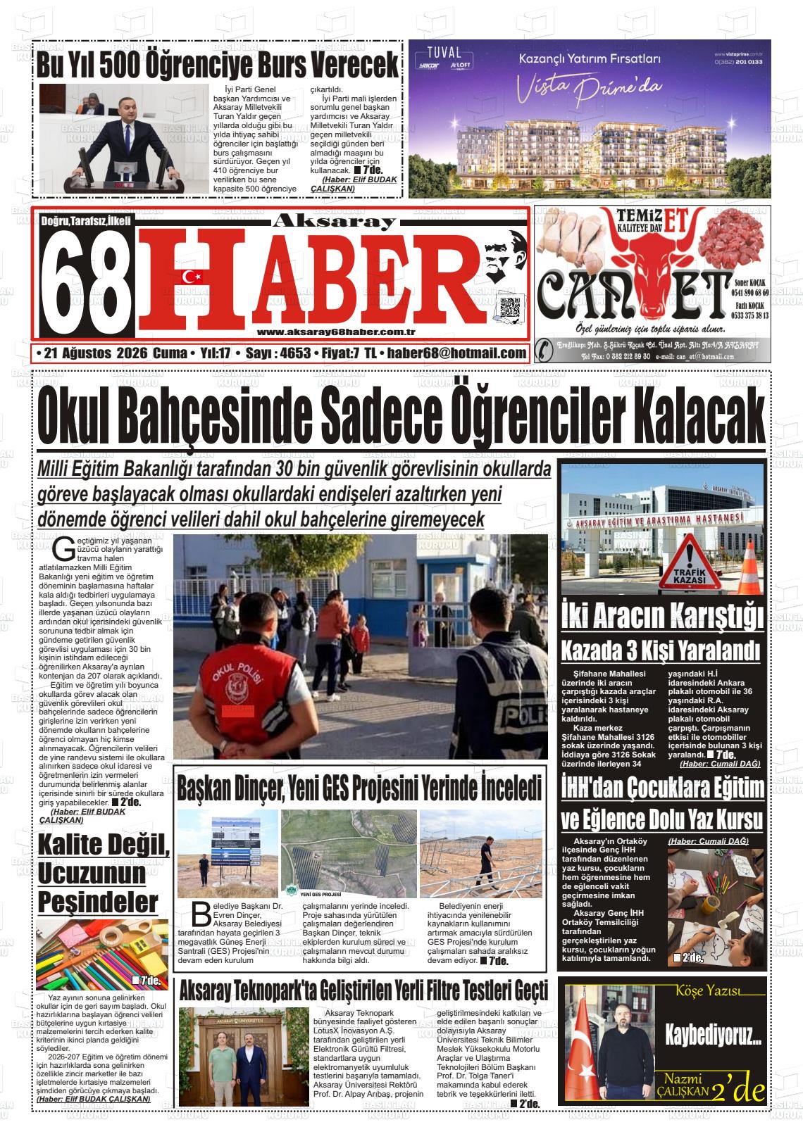 AKSARAY 68 HABER