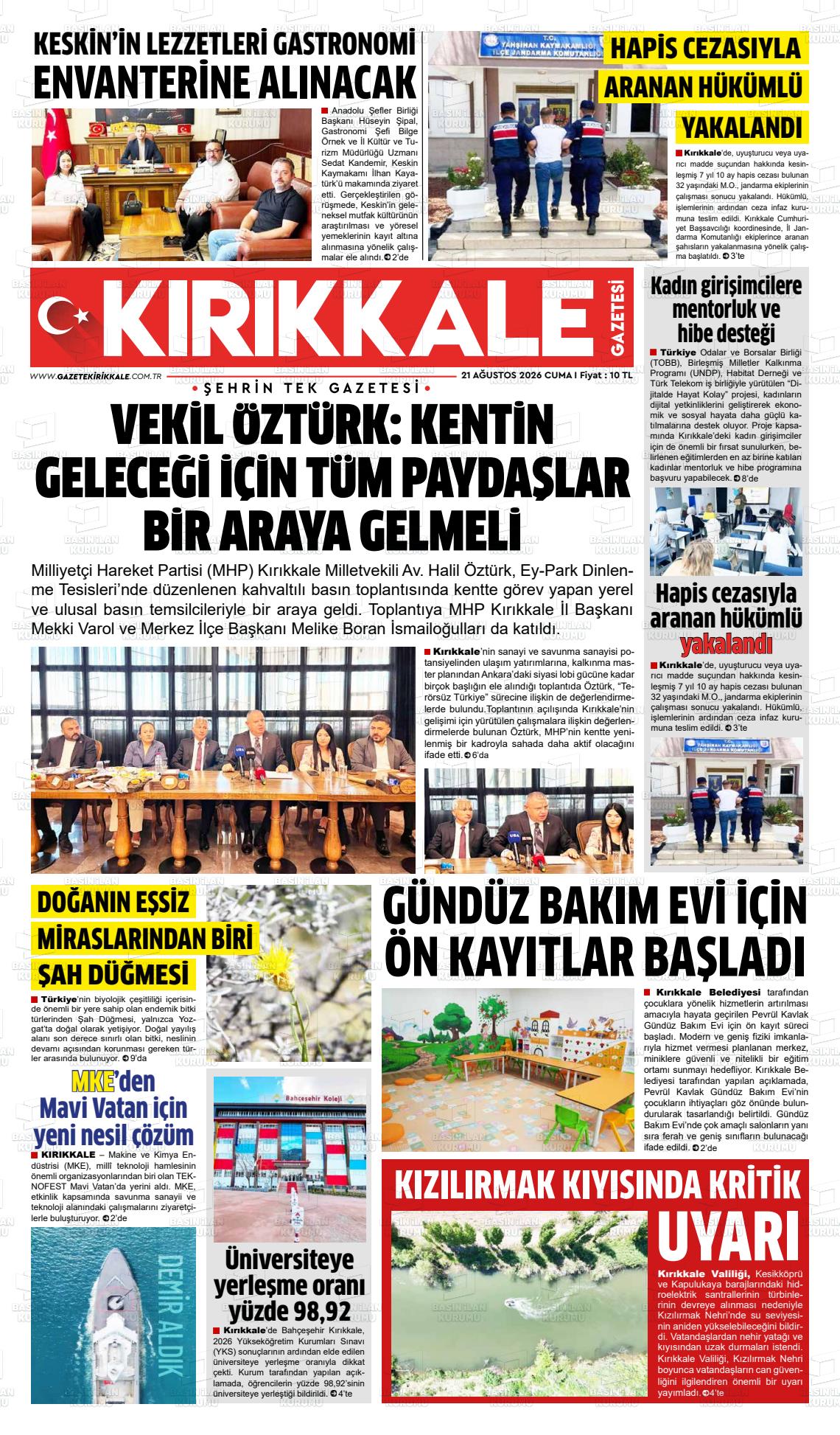 KIRIKKALE GAZETESİ