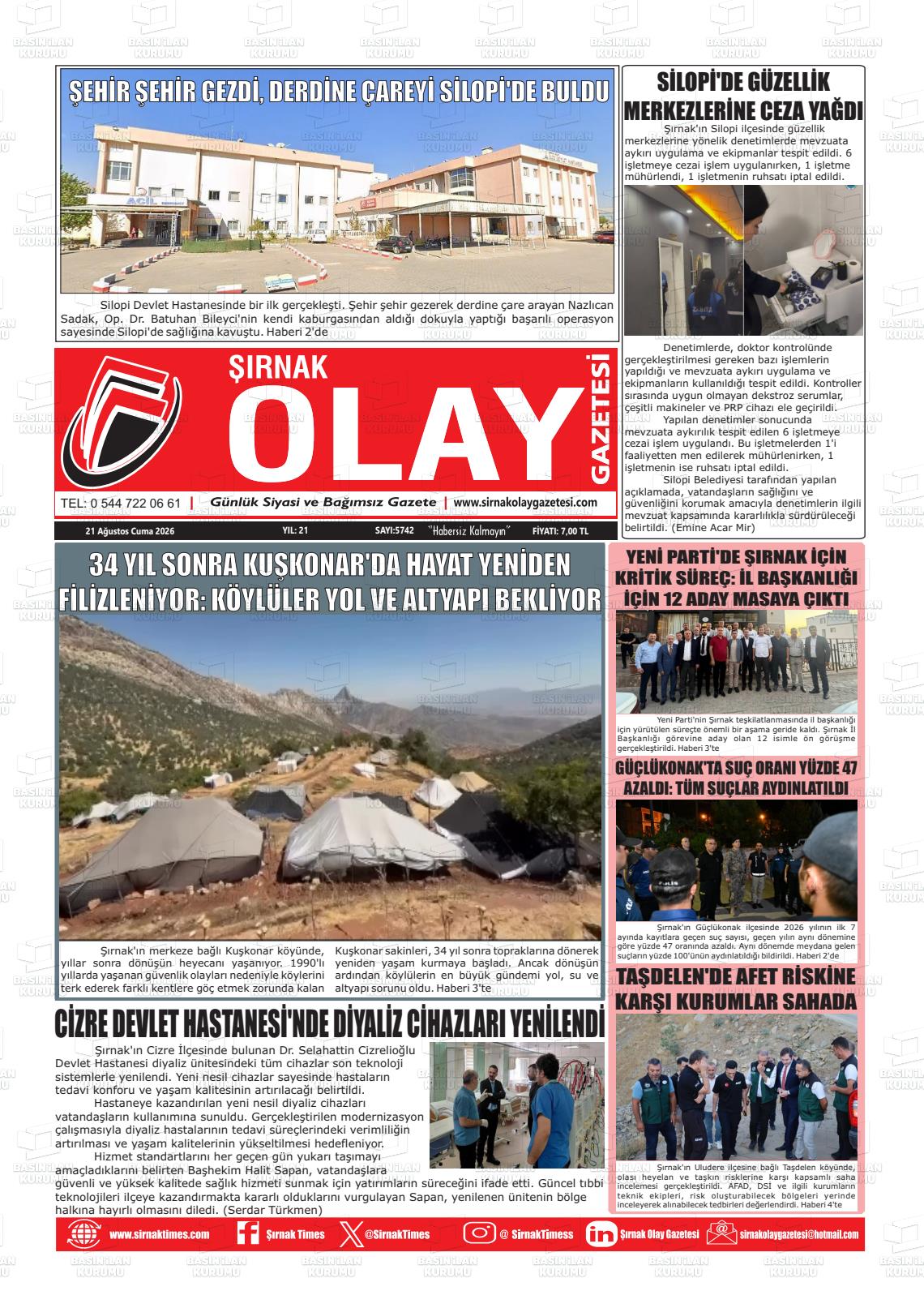 ŞIRNAK OLAY