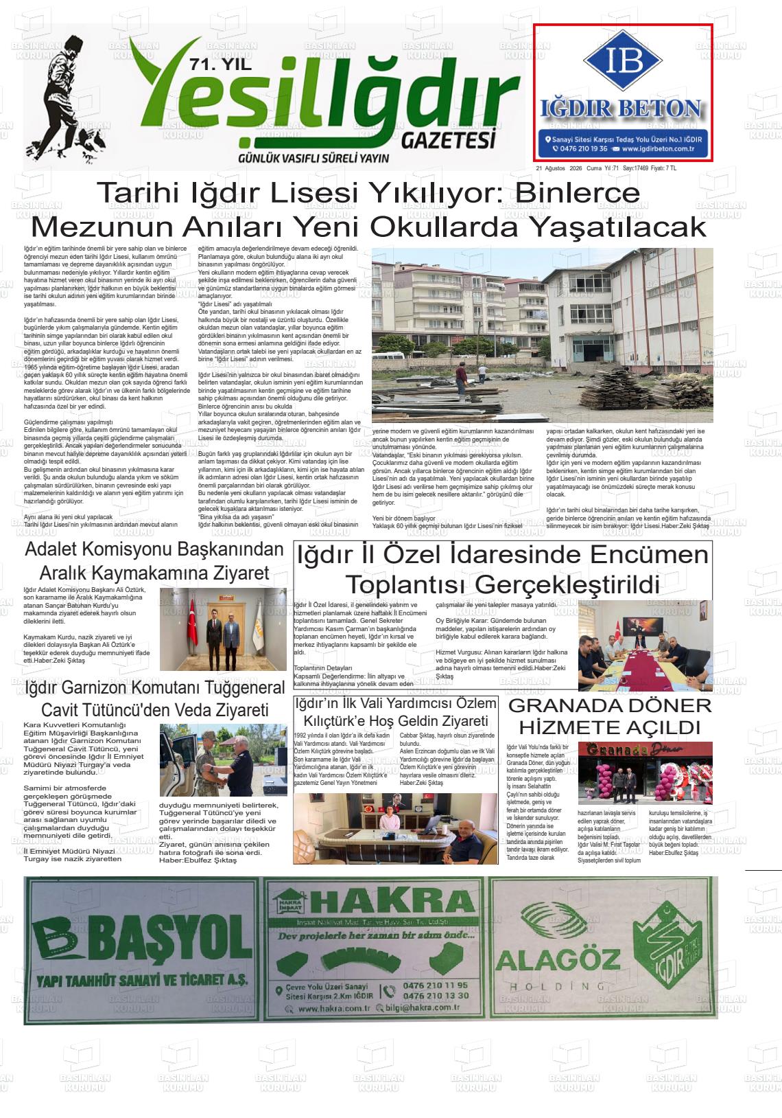 YEŞİL IĞDIR