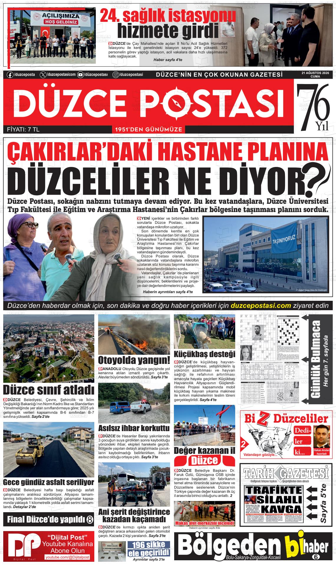 DÜZCE POSTASI